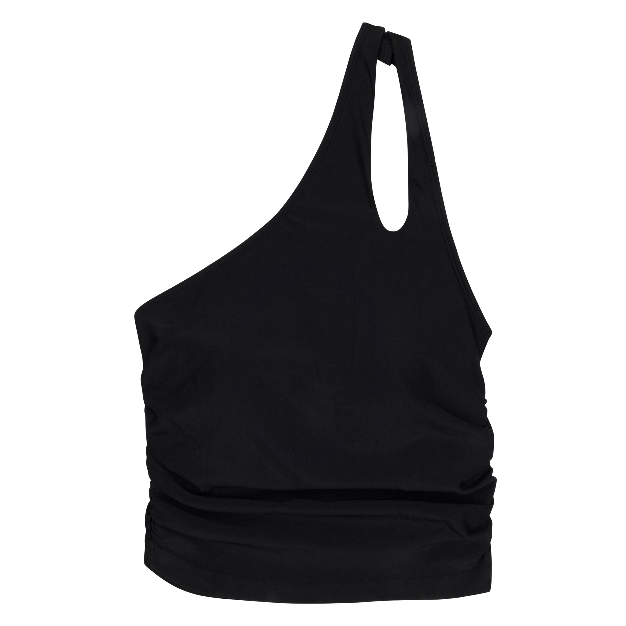 Women's One Shoulder Crop Tankini Top | “Black”