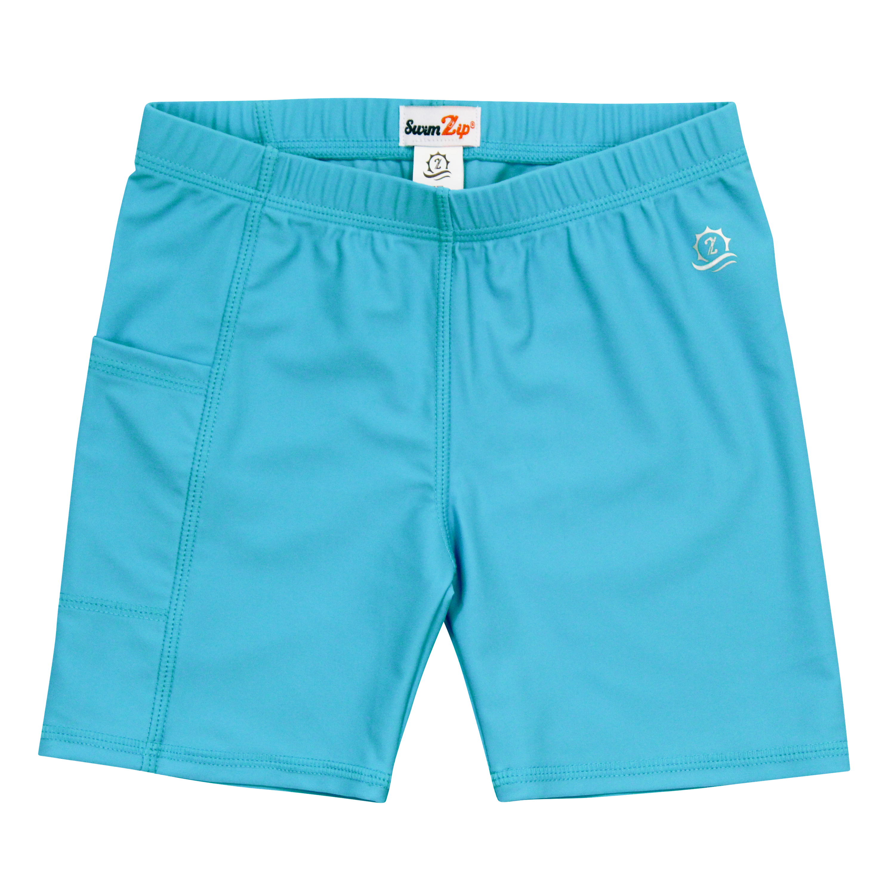 Kids Jammers Swim Shorts | "Scuba Blue"-SwimZip UPF 50+ Sun Protective Swimwear & UV Zipper Rash Guards-pos1