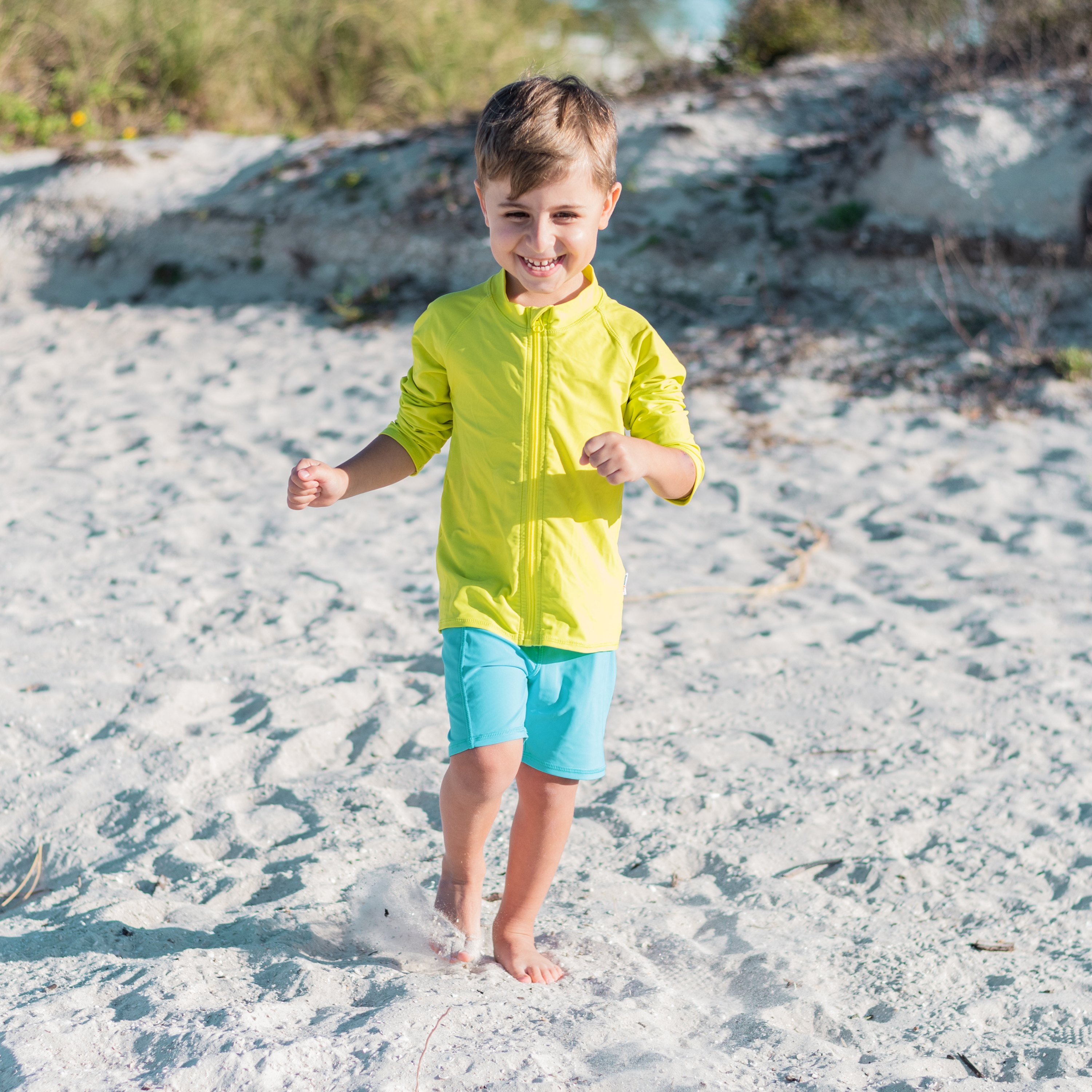 Kids Jammers Swim Shorts | "Scuba Blue"-SwimZip UPF 50+ Sun Protective Swimwear & UV Zipper Rash Guards-pos5