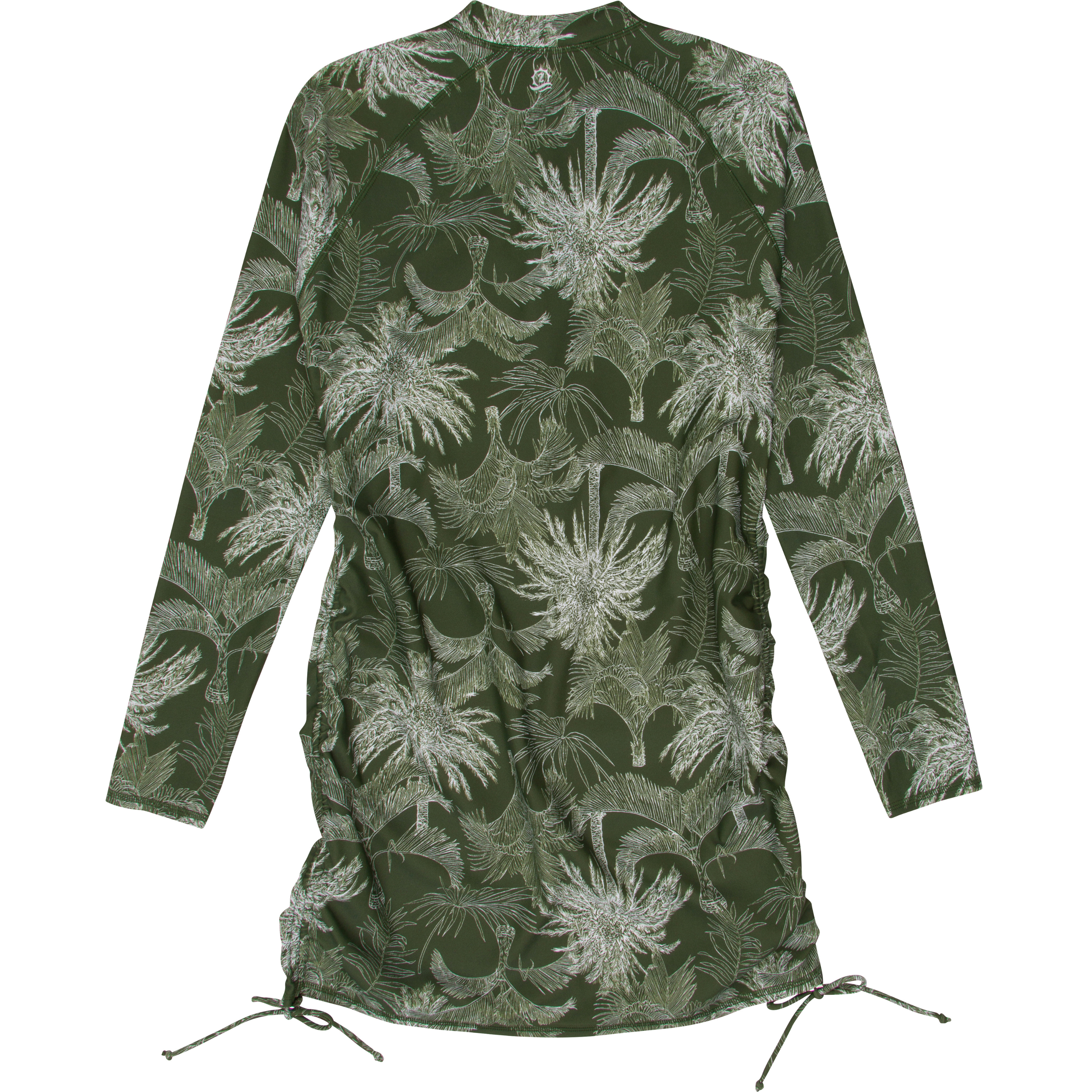 Women's Half Zip Swim Dress Cover Up | "Hawaiian Rainforest"-SwimZip UPF 50+ Sun Protective Swimwear & UV Zipper Rash Guards-pos11