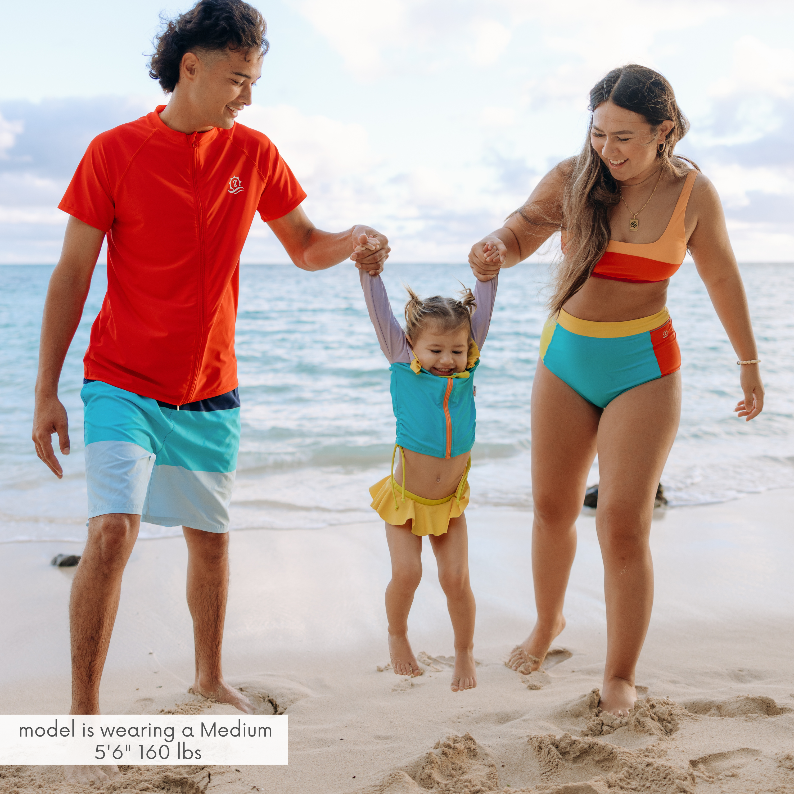 Women's High Waist Bikini Bottoms | "Color Pop"-SwimZip UPF 50+ Sun Protective Swimwear & UV Zipper Rash Guards-pos2