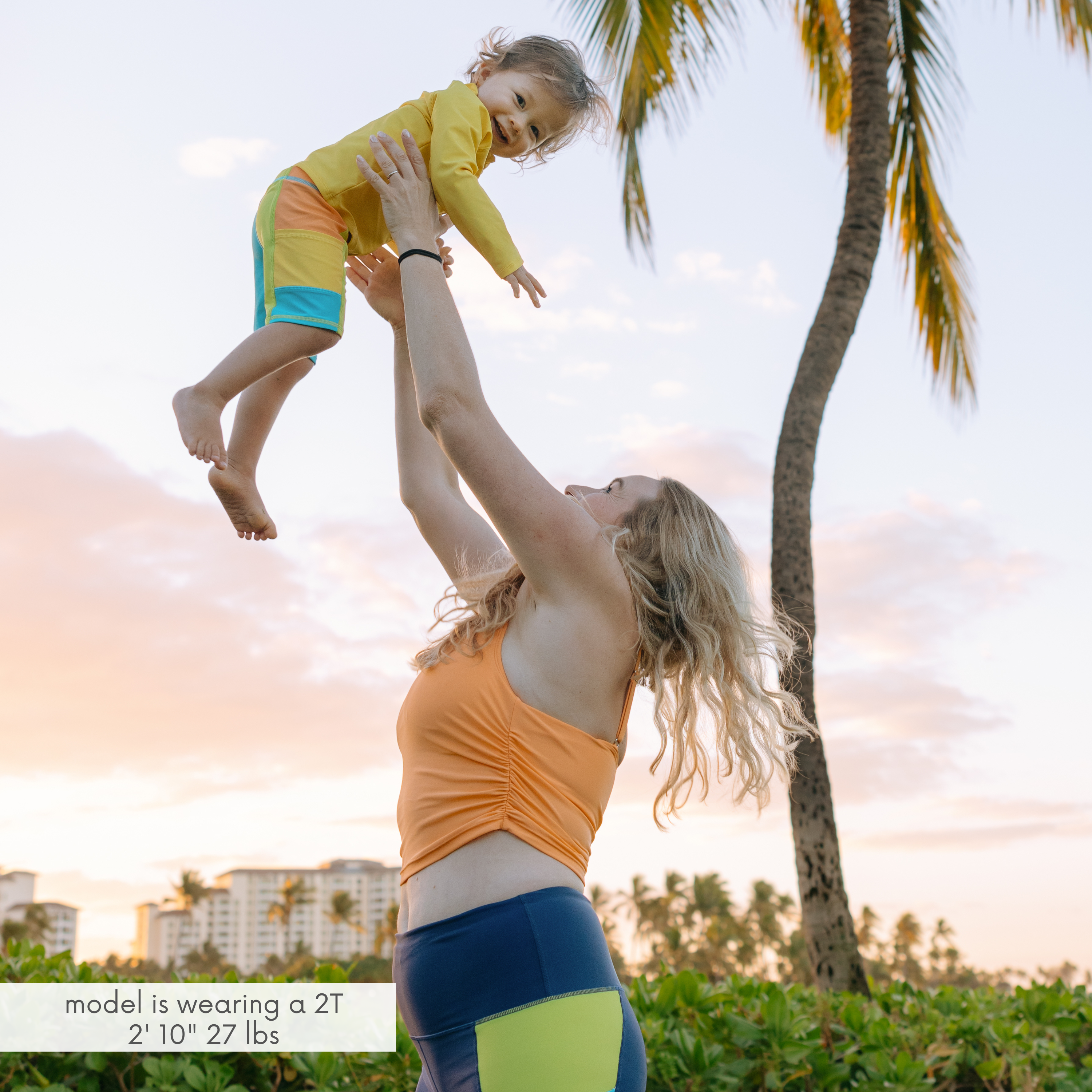 Kids Jammers Swim Shorts | "Color Pop"-SwimZip UPF 50+ Sun Protective Swimwear & UV Zipper Rash Guards-pos2