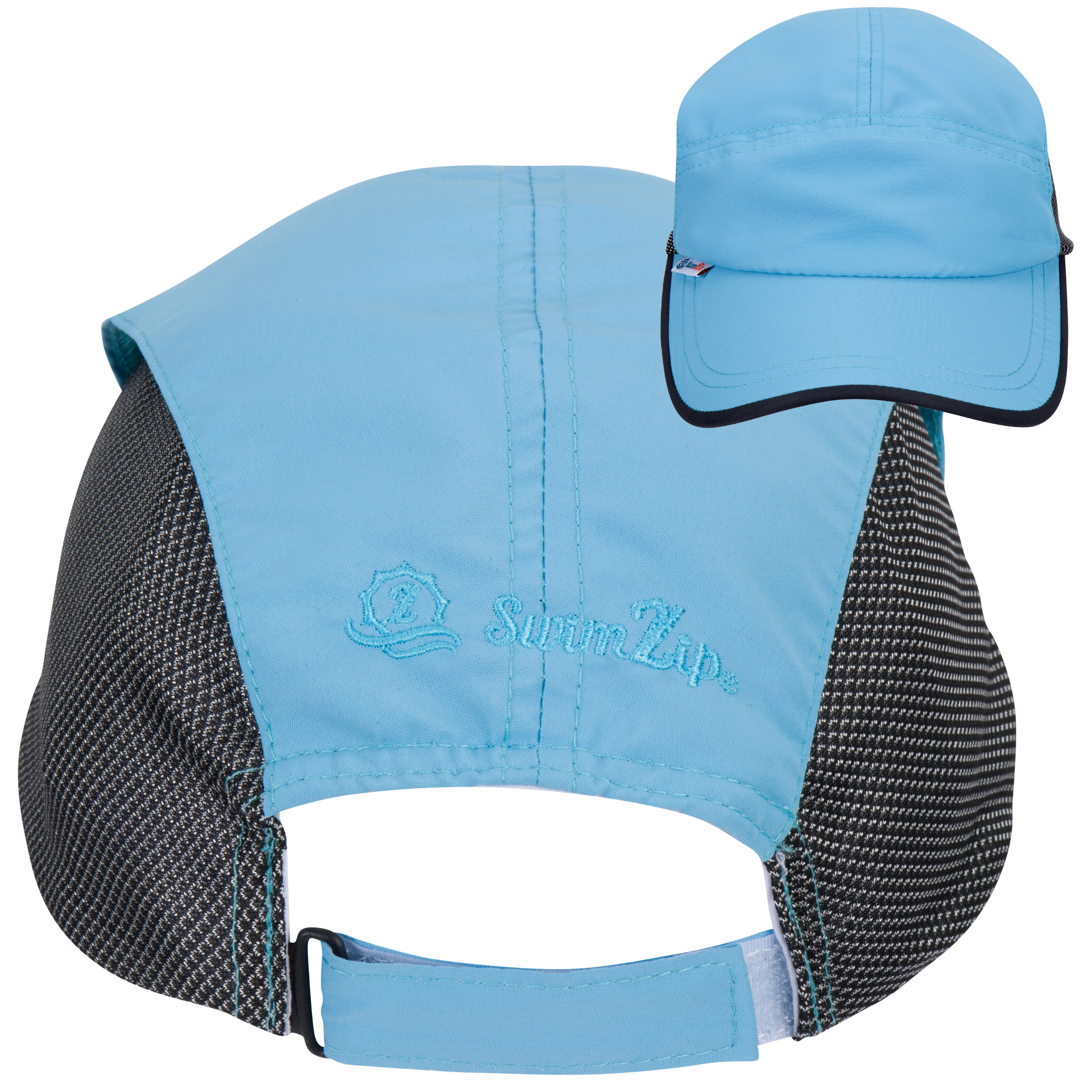 Adjustable UPF Baseball Hat - one-size fits most | Aqua Sky-SwimZip UPF 50+ Sun Protective Swimwear & UV Zipper Rash Guards-pos7
