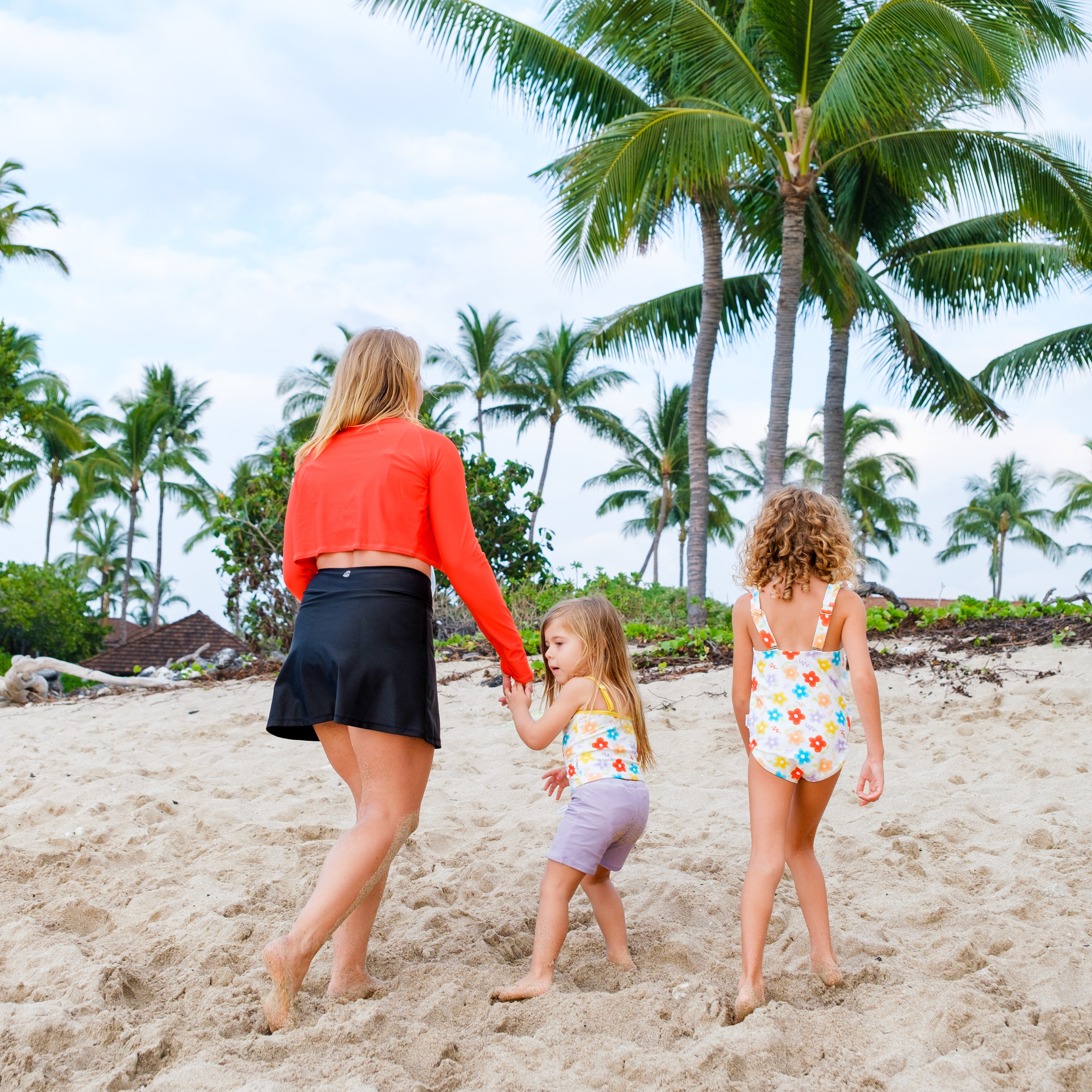 Girls Ruffle One-Piece Swimsuit | "Too Sweet" Blossom-SwimZip UPF 50+ Sun Protective Swimwear & UV Zipper Rash Guards-pos3