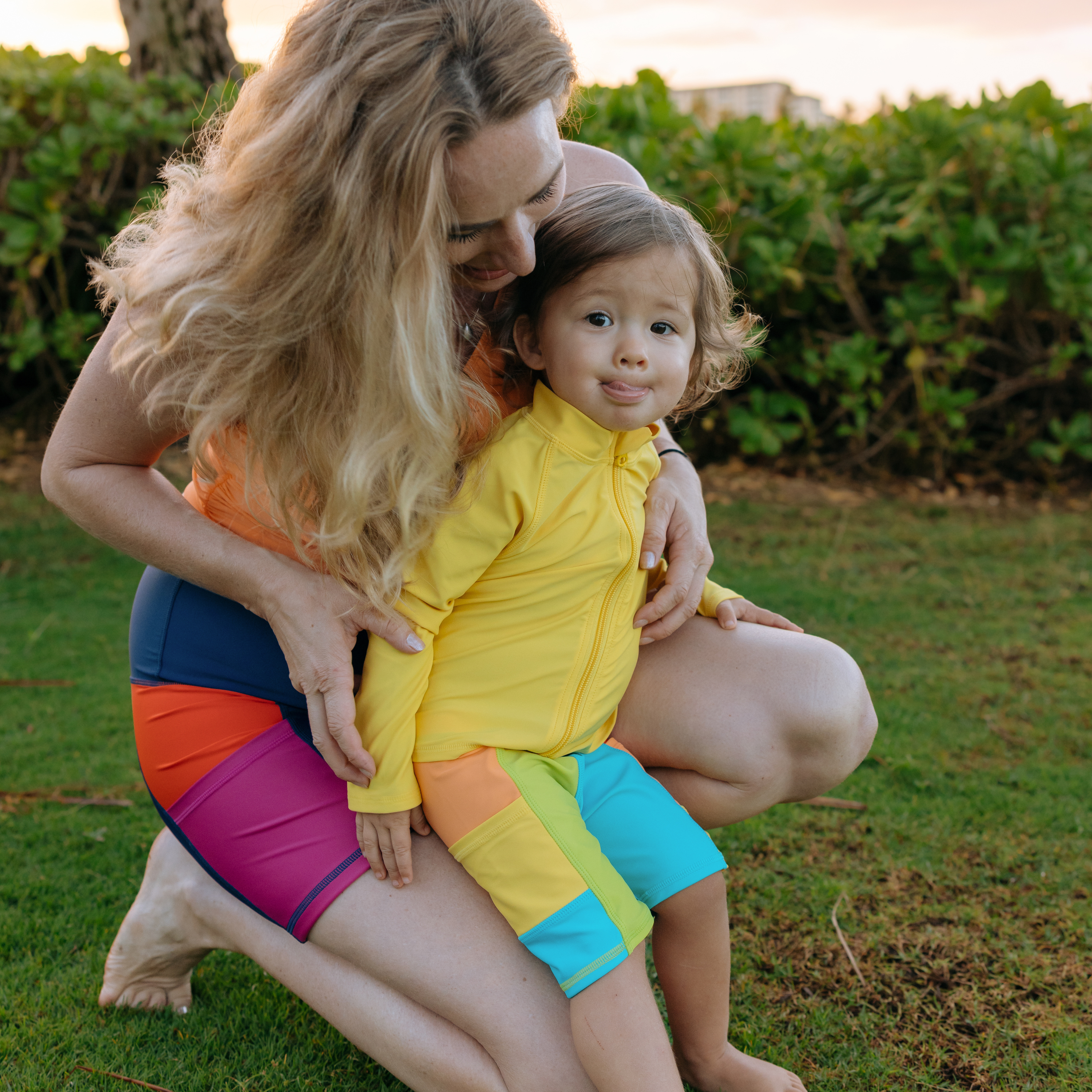 Kids Jammers Swim Shorts | "Color Pop"-SwimZip UPF 50+ Sun Protective Swimwear & UV Zipper Rash Guards-pos3