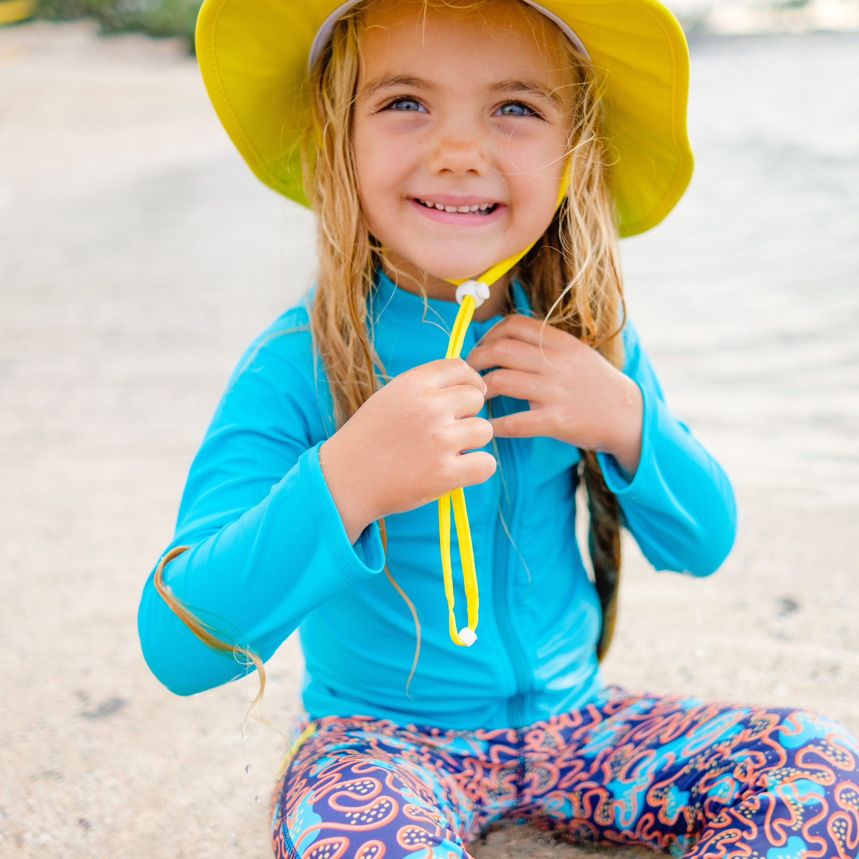 Kids Swim Pants | "Deep Dive"-SwimZip UPF 50+ Sun Protective Swimwear & UV Zipper Rash Guards-pos3