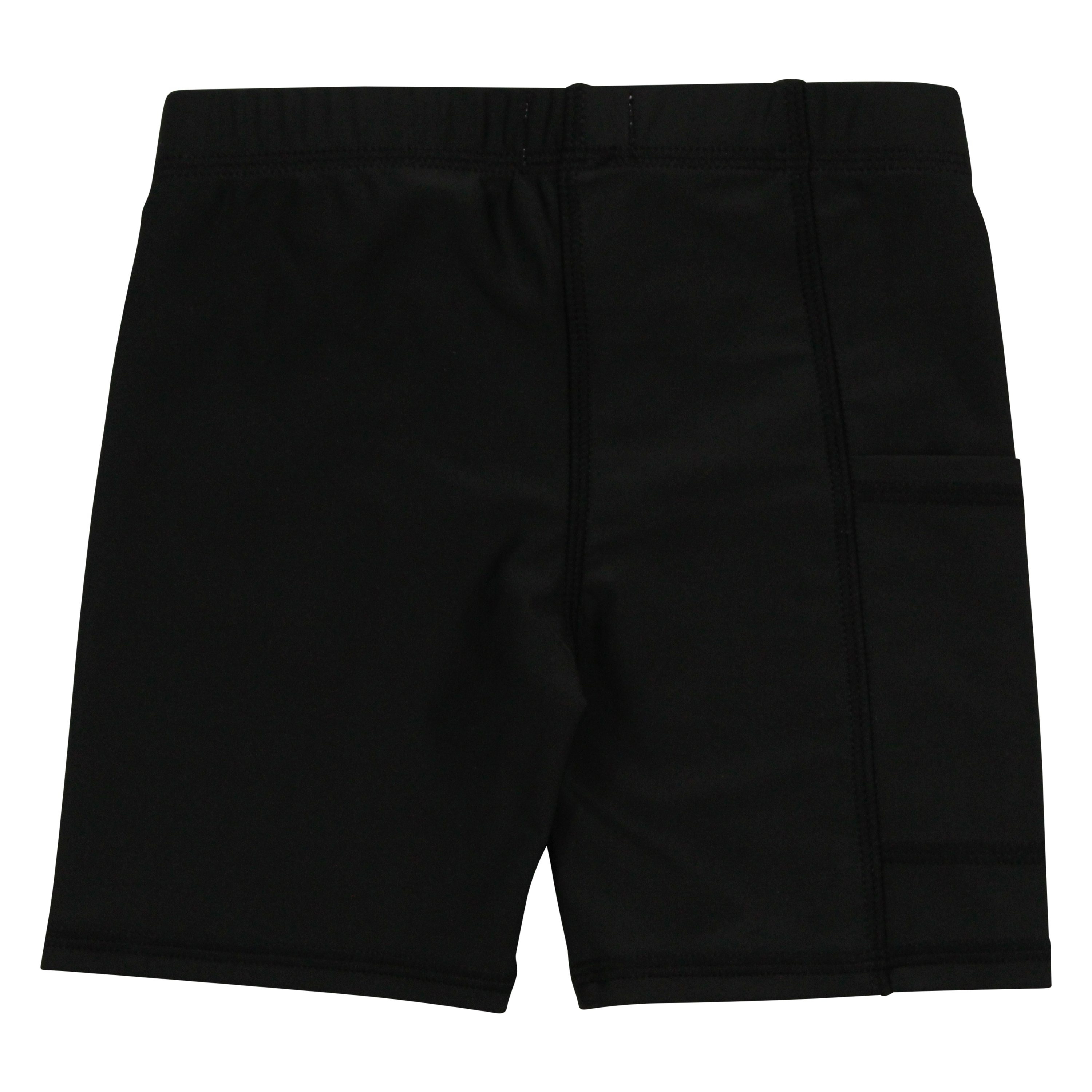 Kids Jammers Swim Shorts | "Black"-SwimZip UPF 50+ Sun Protective Swimwear & UV Zipper Rash Guards-pos5