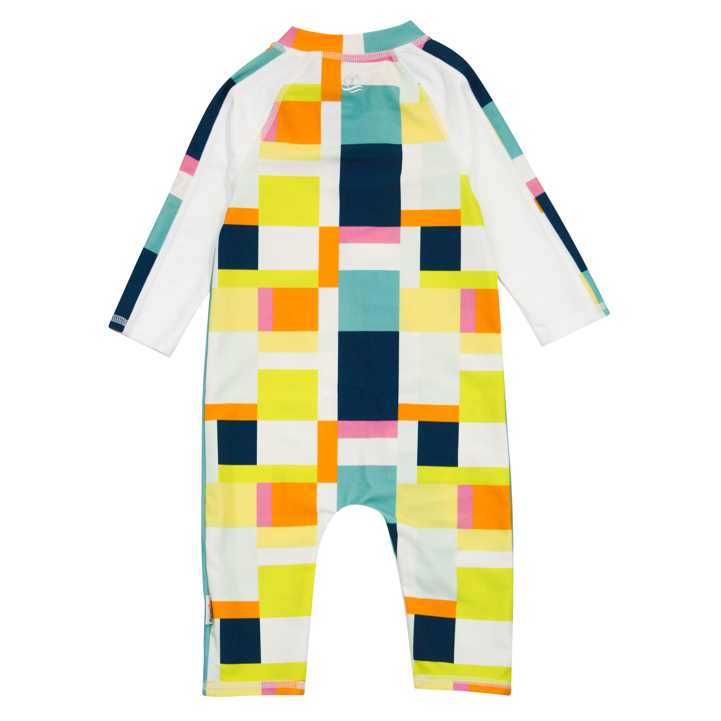 Sunsuit - Long Sleeve Romper Swimsuit | "Check It Out"-SwimZip UPF 50+ Sun Protective Swimwear & UV Zipper Rash Guards-pos5