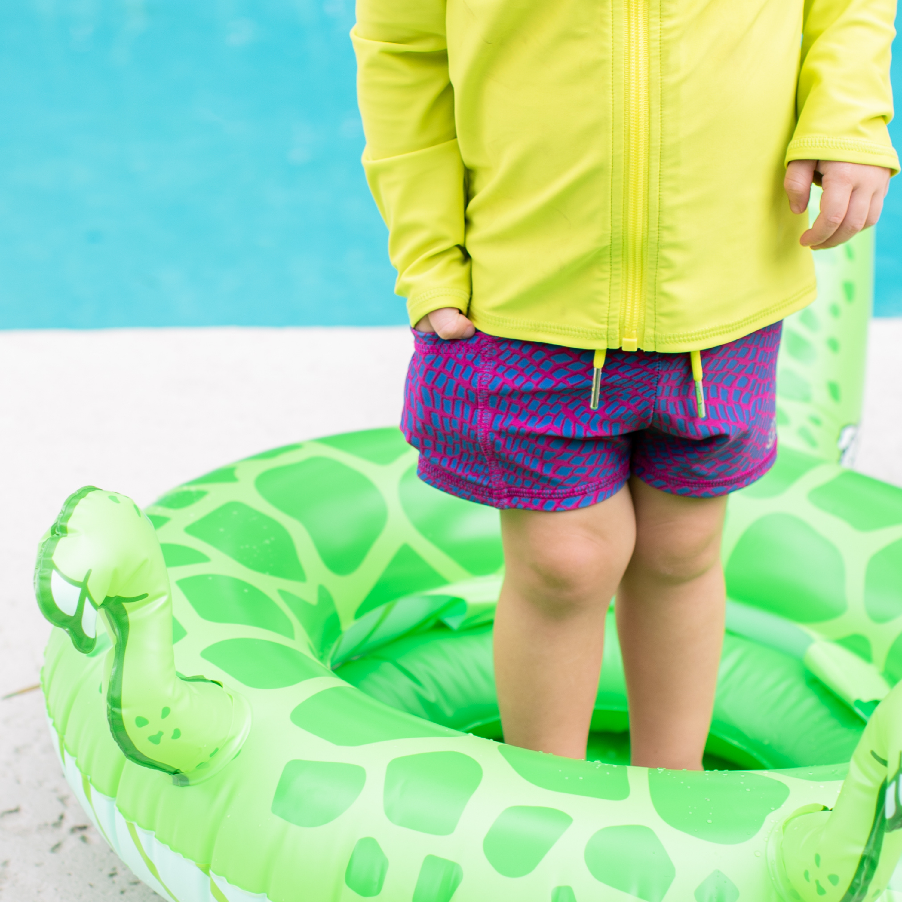 Kids Euro Swim Shorties | "In Disguise"-SwimZip UPF 50+ Sun Protective Swimwear & UV Zipper Rash Guards-pos5