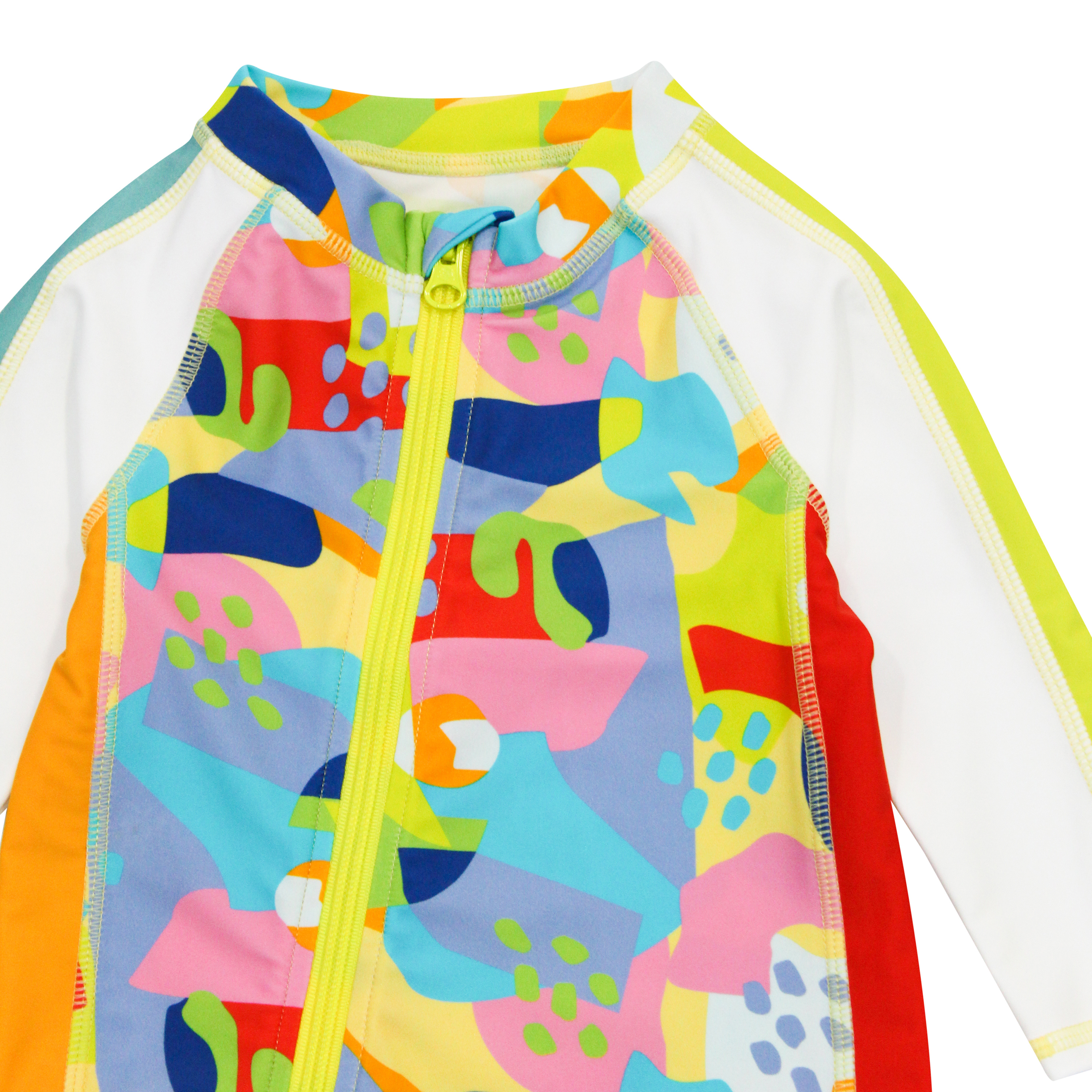 Sunsuit - Long Sleeve Romper Swimsuit | "Joyful"-SwimZip UPF 50+ Sun Protective Swimwear & UV Zipper Rash Guards-pos4