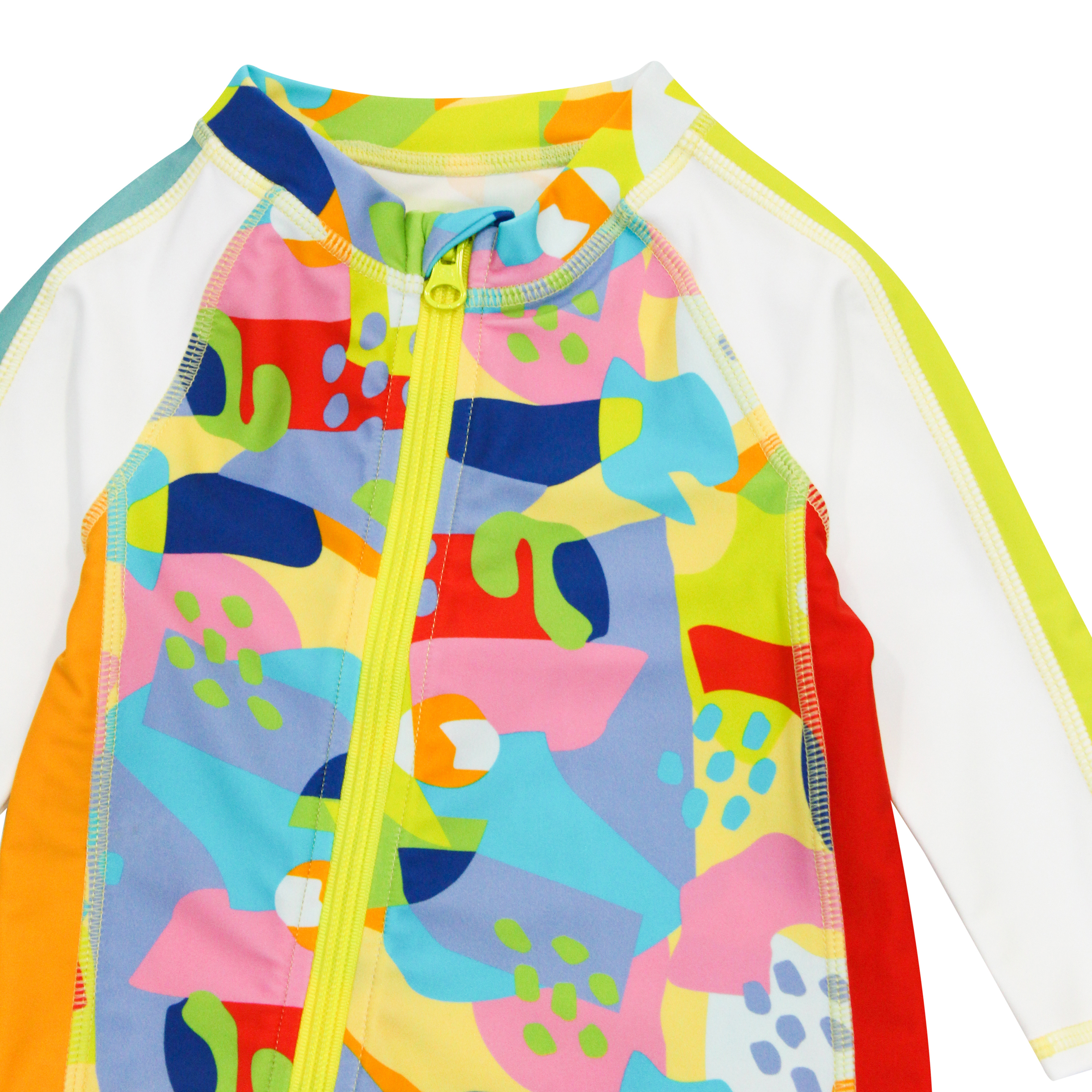 Sunsuit - Long Sleeve Romper Swimsuit | "Joyful"-SwimZip UPF 50+ Sun Protective Swimwear & UV Zipper Rash Guards-pos5
