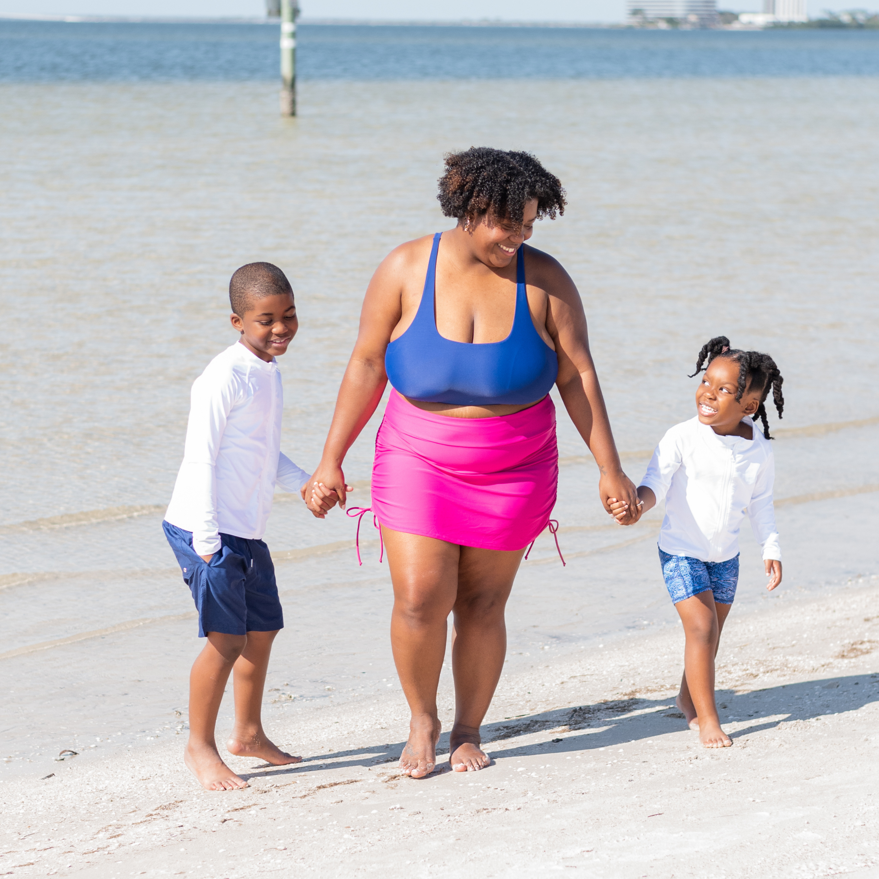 Kids Jammers Swim Shorts | "Ocean Breeze"-SwimZip UPF 50+ Sun Protective Swimwear & UV Zipper Rash Guards-pos5