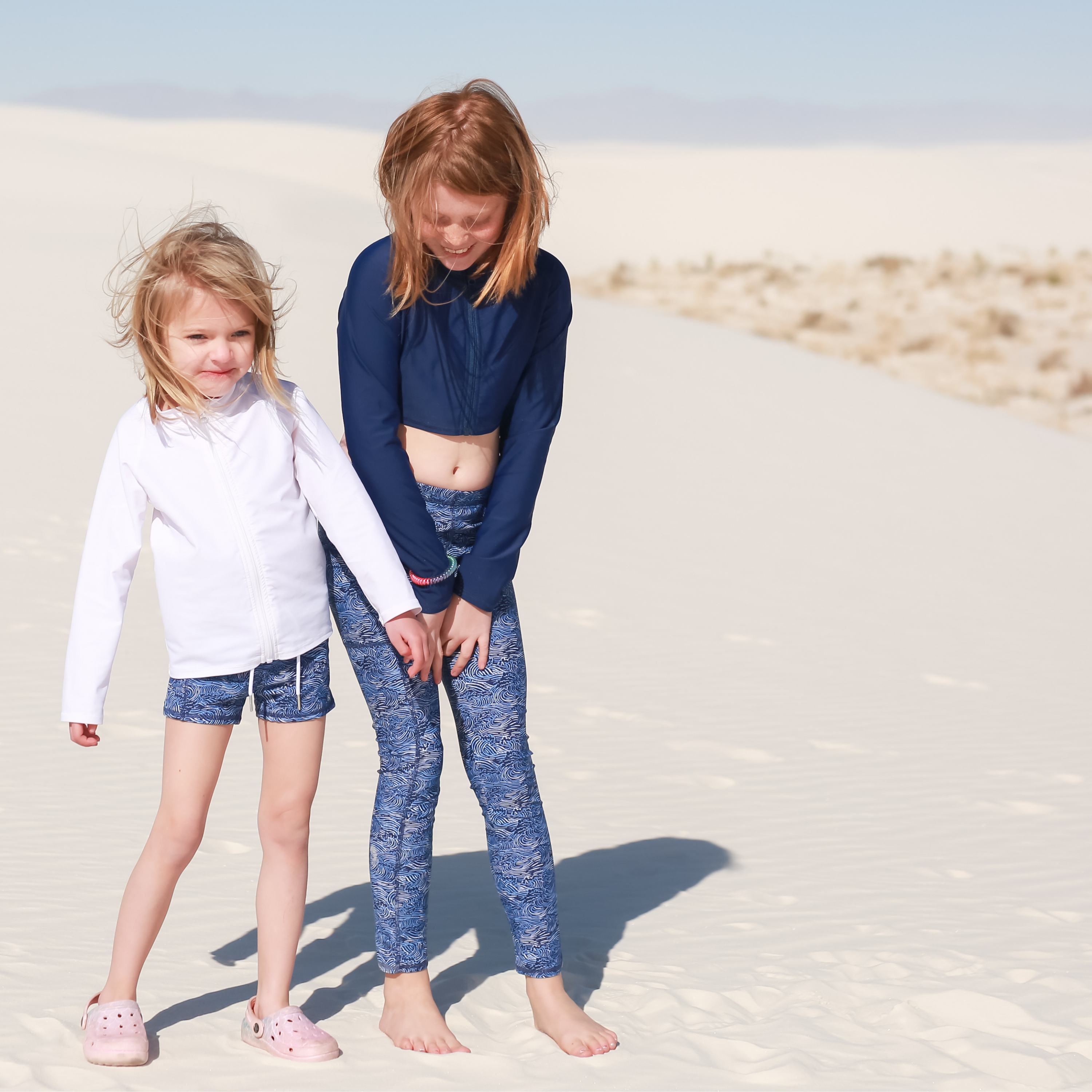 Kids Euro Swim Shorties | "Ocean Breeze"-SwimZip UPF 50+ Sun Protective Swimwear & UV Zipper Rash Guards-pos4