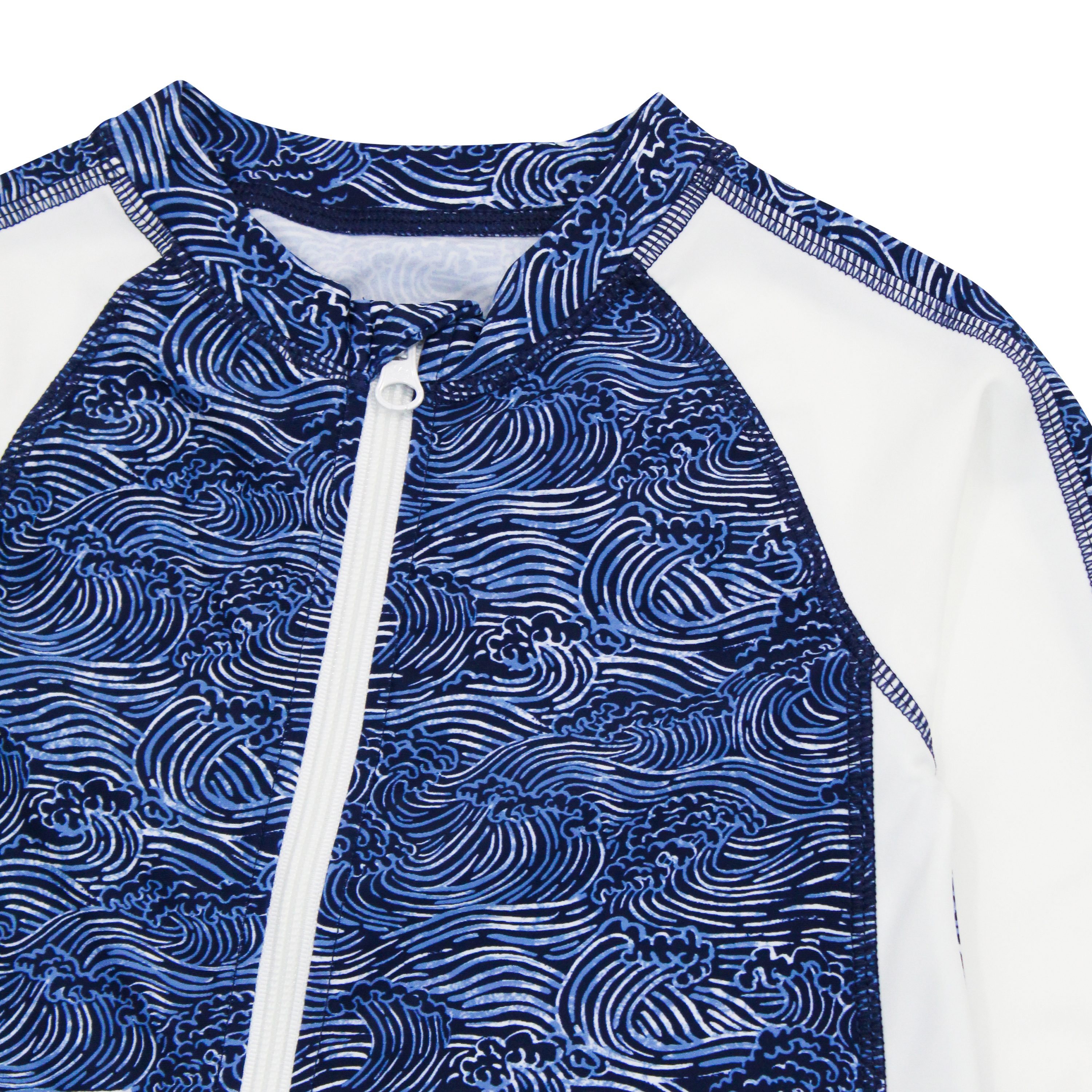 Sunsuit - Long Sleeve Romper Swimsuit | "Ocean Breeze"-SwimZip UPF 50+ Sun Protective Swimwear & UV Zipper Rash Guards-pos5