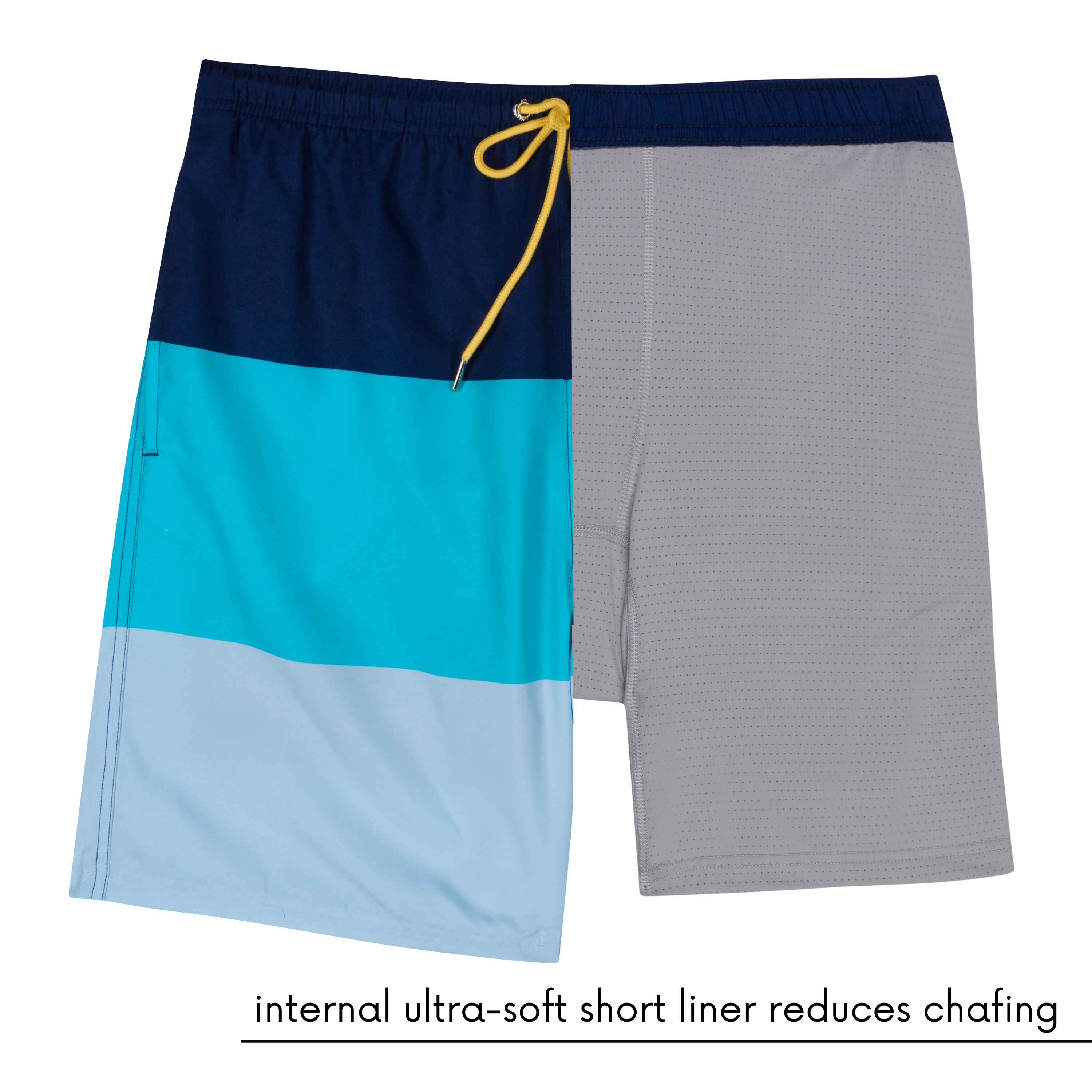 Men's 8" Swim Trunks Boxer Brief Liner | "Color Pop"-SwimZip UPF 50+ Sun Protective Swimwear & UV Zipper Rash Guards-pos6