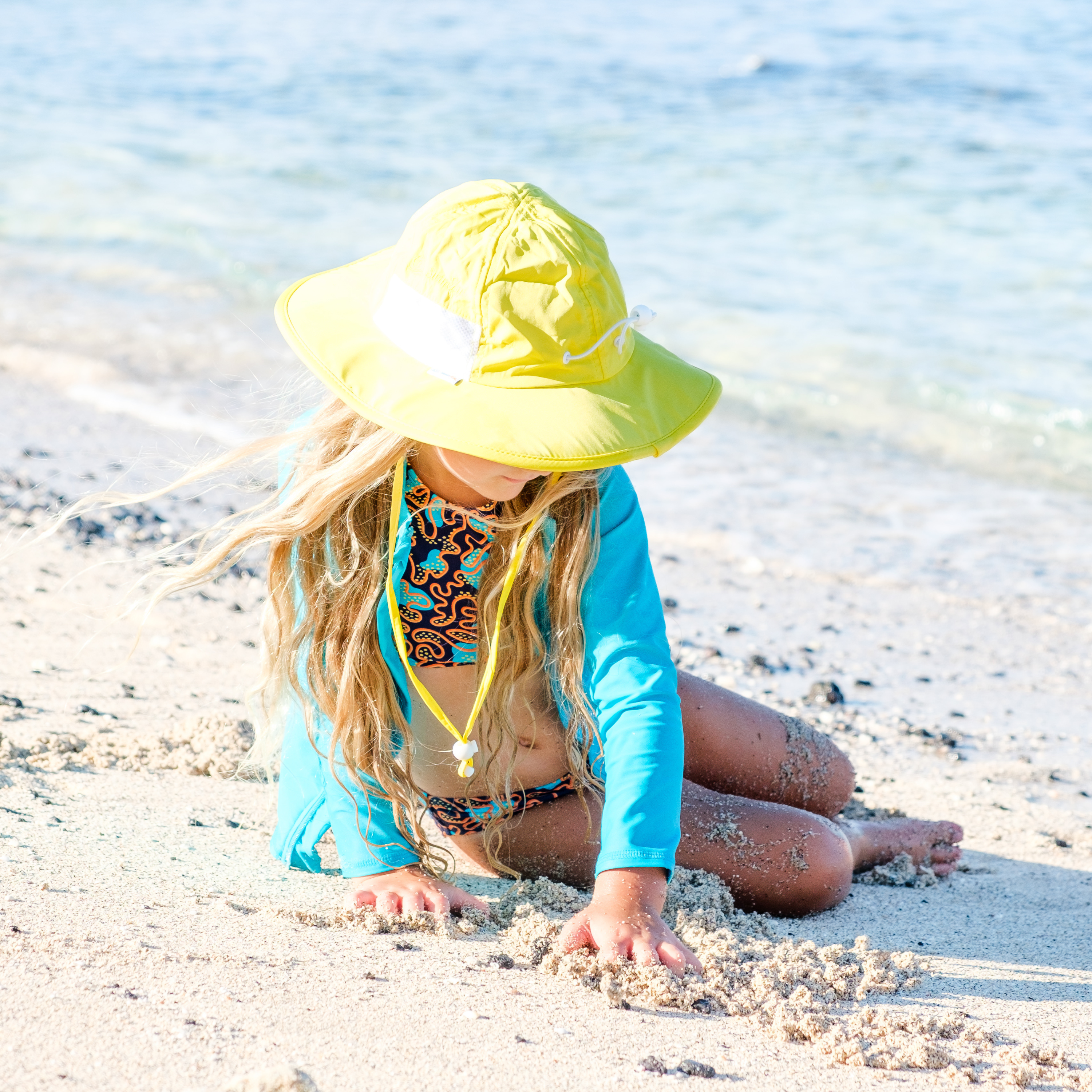 Girls Halter Top Bikini Set (2 Piece) | "Deep Dive"-SwimZip UPF 50+ Sun Protective Swimwear & UV Zipper Rash Guards-pos6