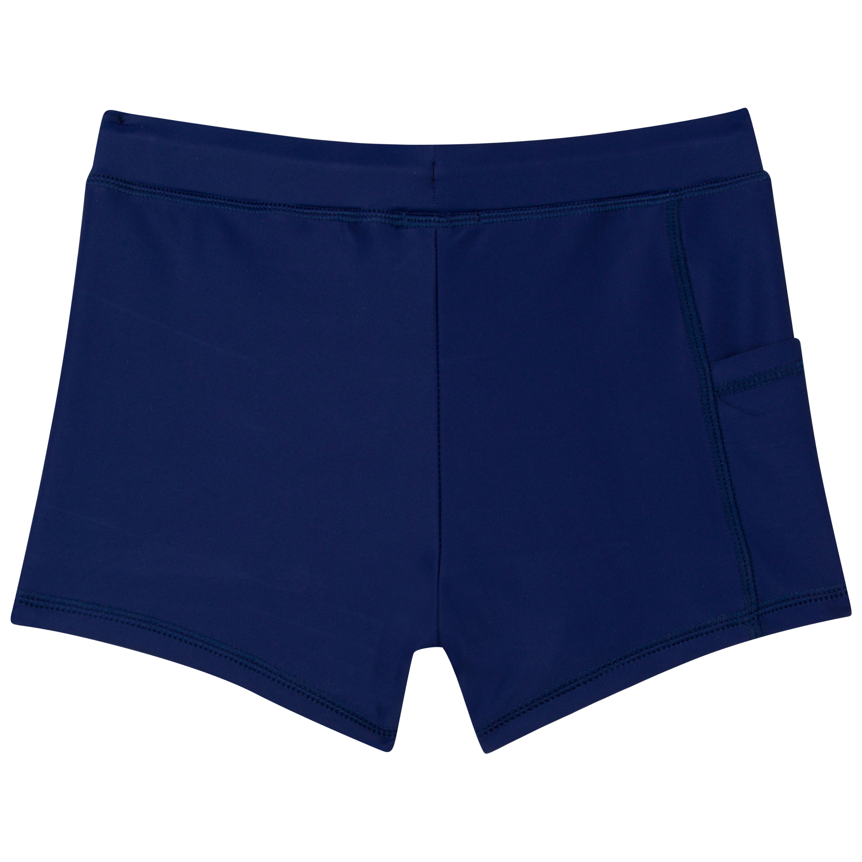 Kids Euro Swim Shorties | "Navy"-SwimZip UPF 50+ Sun Protective Swimwear & UV Zipper Rash Guards-pos6