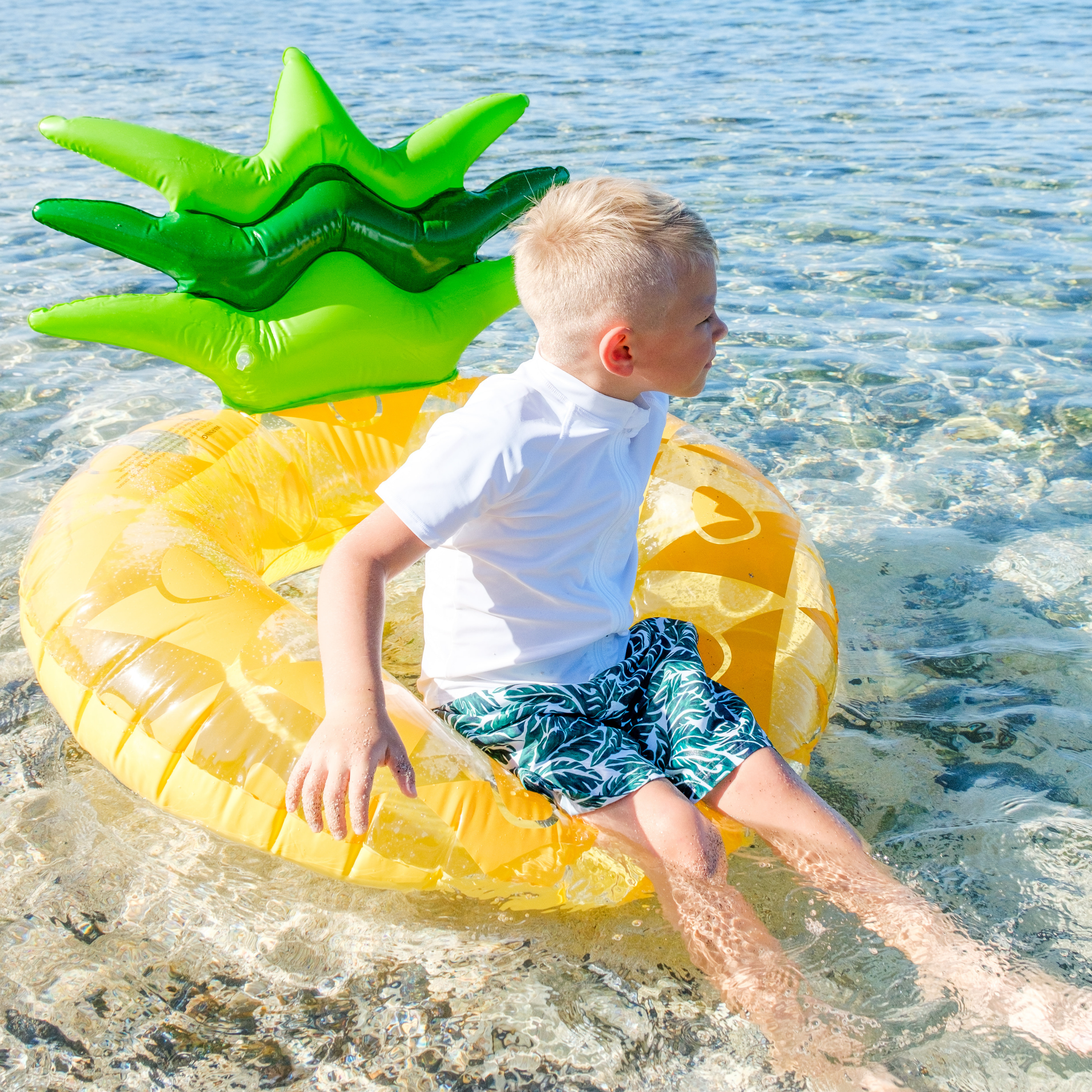 Boys Swim Trunks Boxer Brief Liner (sizes 6-14) | "Palm Leaf"-SwimZip UPF 50+ Sun Protective Swimwear & UV Zipper Rash Guards-pos5