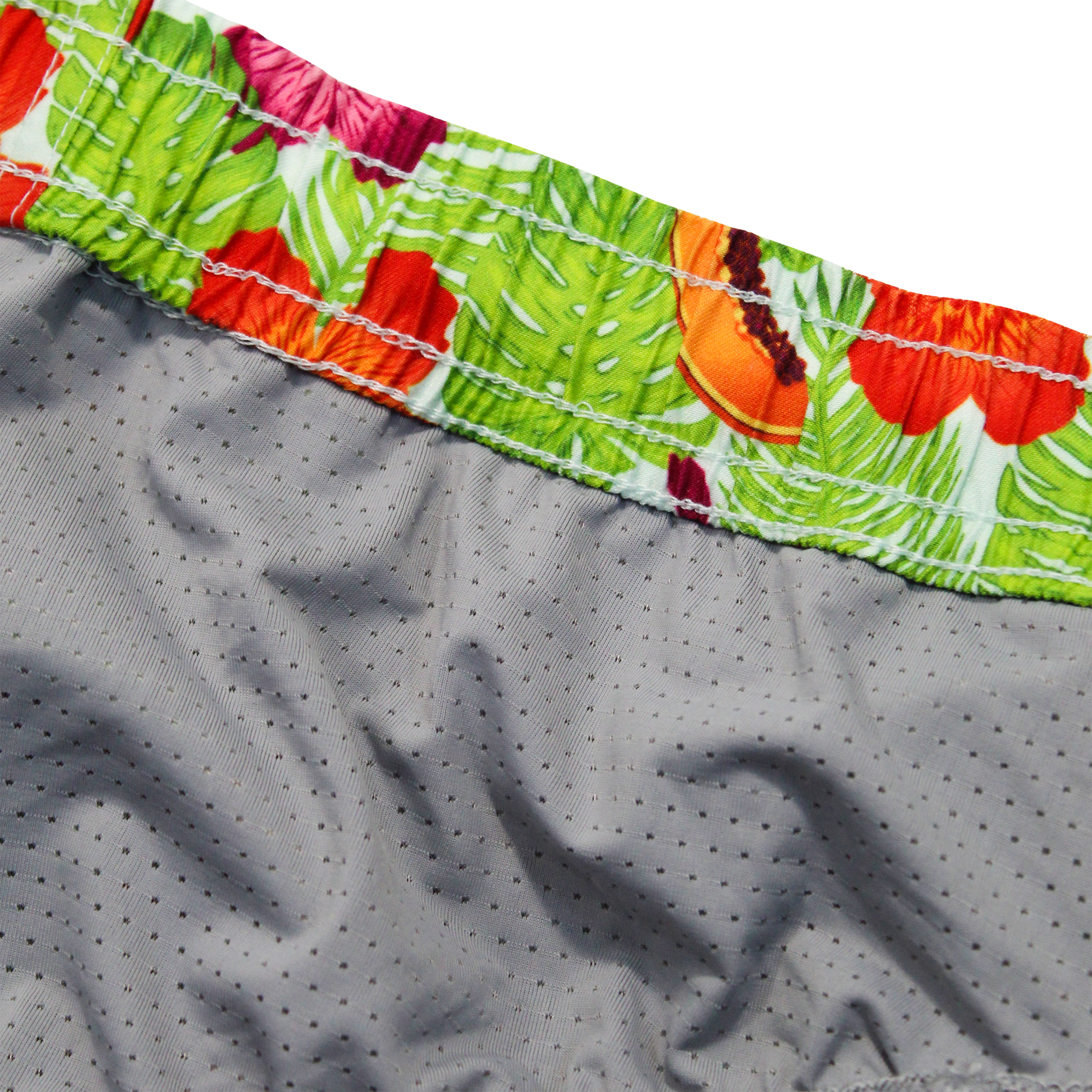 Boys Short Sleeve Zipper Rash Guard and Swim Trunk Set | "Hibiscus"-SwimZip UPF 50+ Sun Protective Swimwear & UV Zipper Rash Guards-pos6