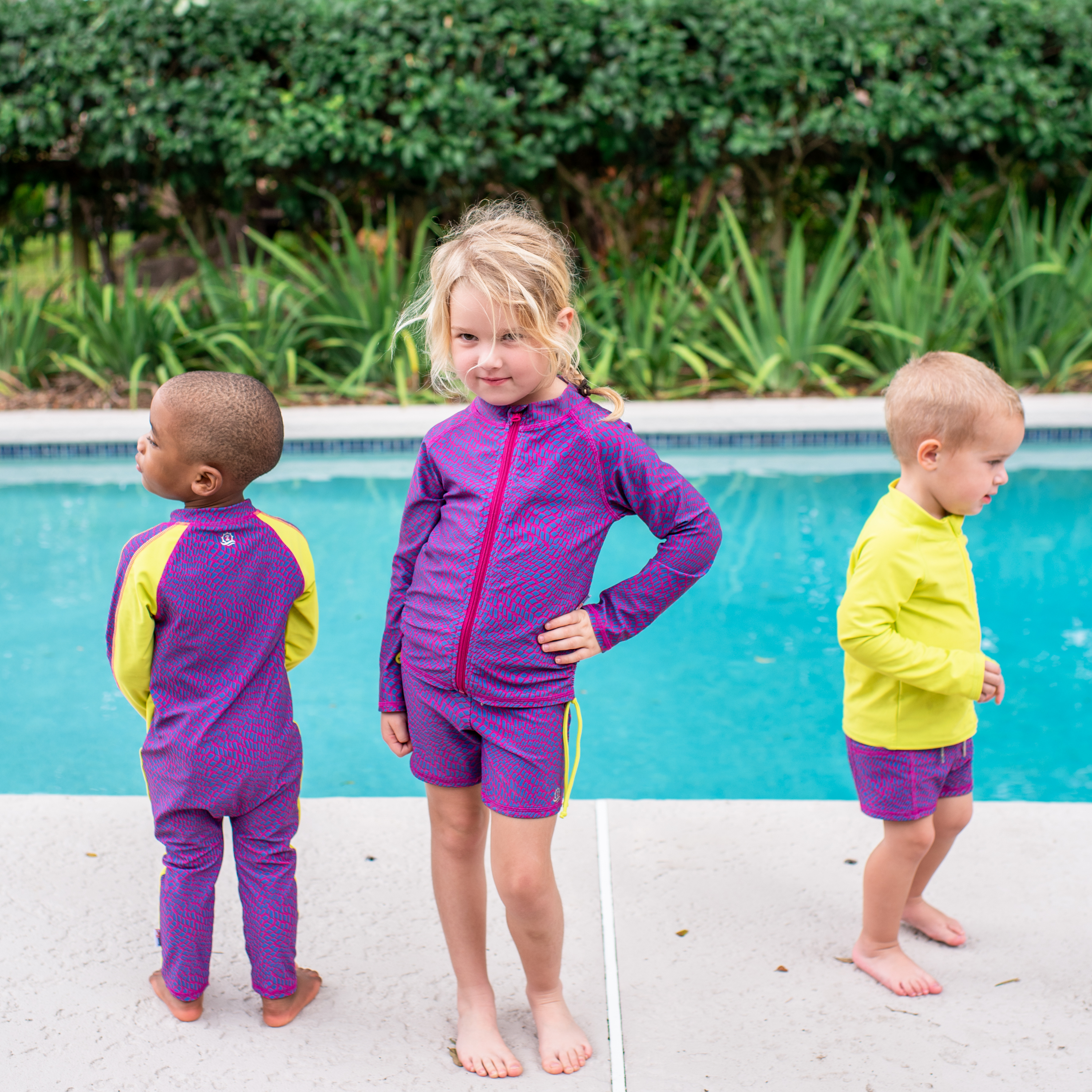 Kids Euro Swim Shorties | "In Disguise"-SwimZip UPF 50+ Sun Protective Swimwear & UV Zipper Rash Guards-pos7