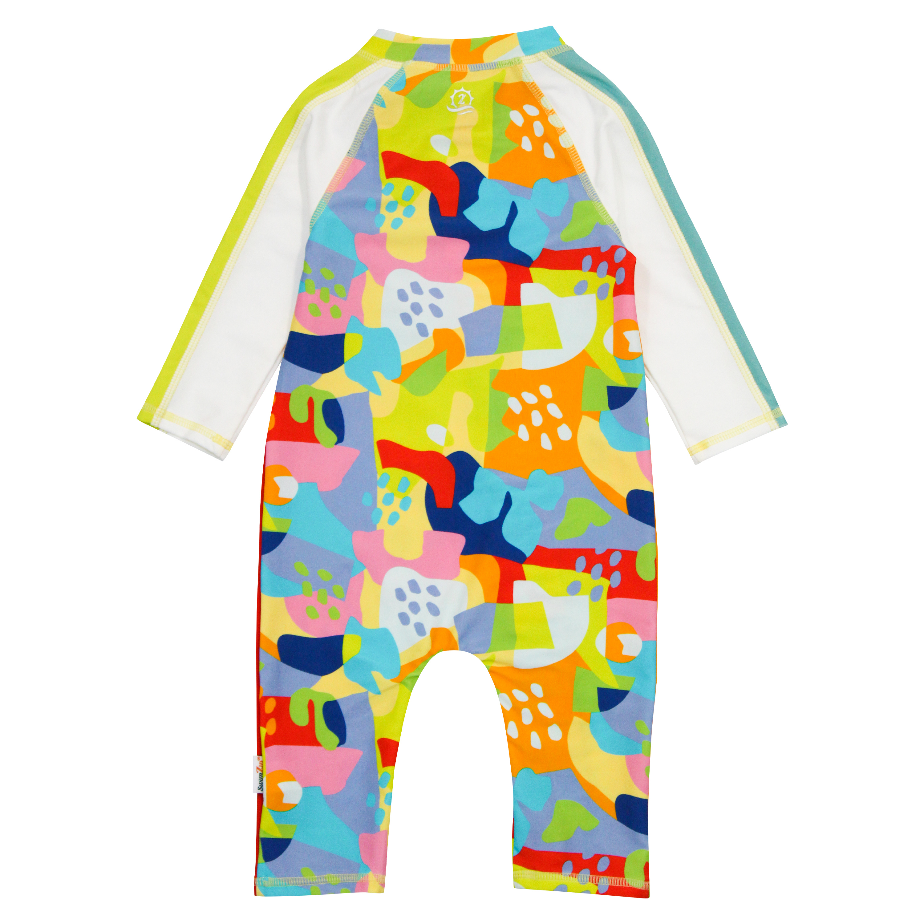 Sunsuit - Long Sleeve Romper Swimsuit | "Joyful"-SwimZip UPF 50+ Sun Protective Swimwear & UV Zipper Rash Guards-pos6