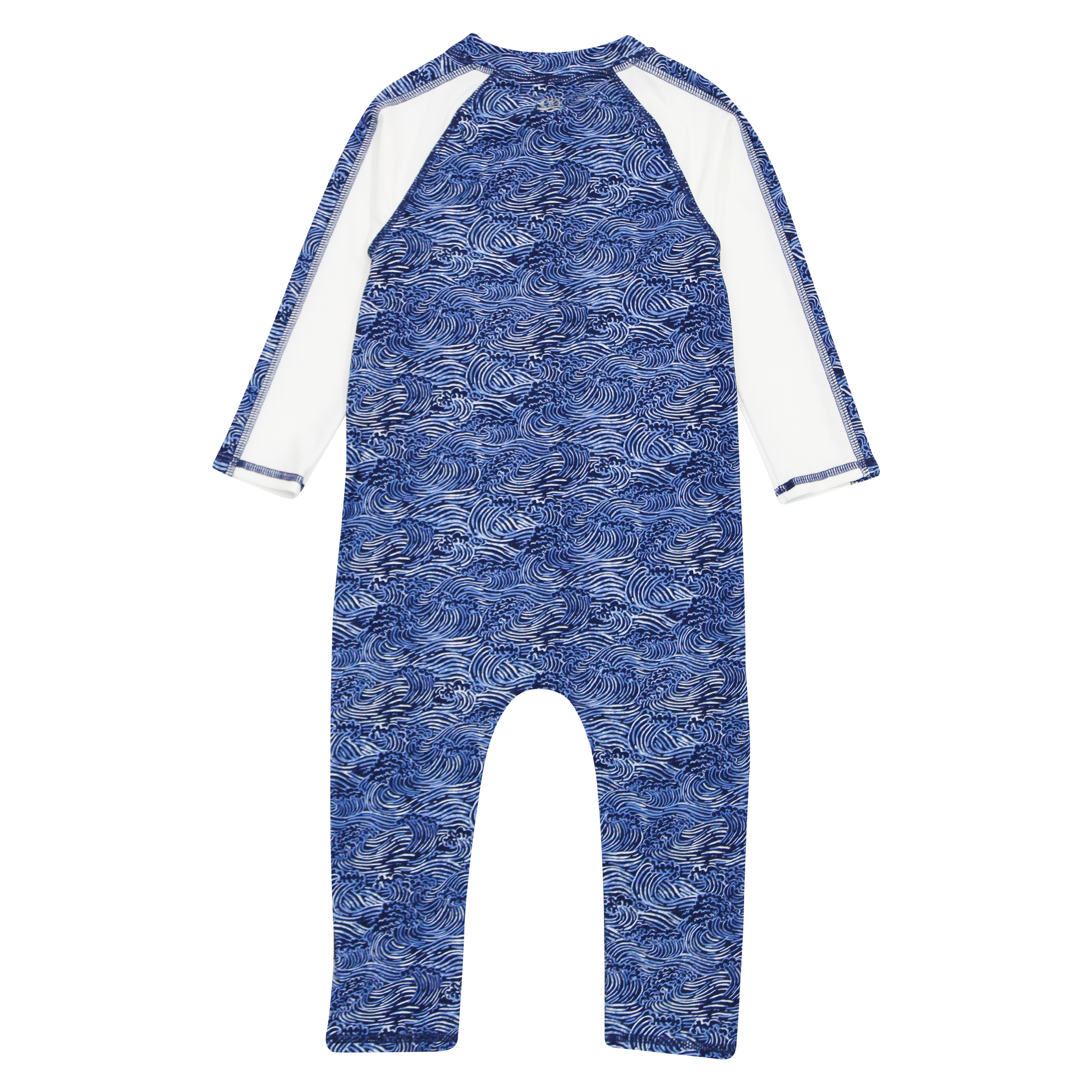 Sunsuit - Long Sleeve Romper Swimsuit | "Ocean Breeze"-SwimZip UPF 50+ Sun Protective Swimwear & UV Zipper Rash Guards-pos6