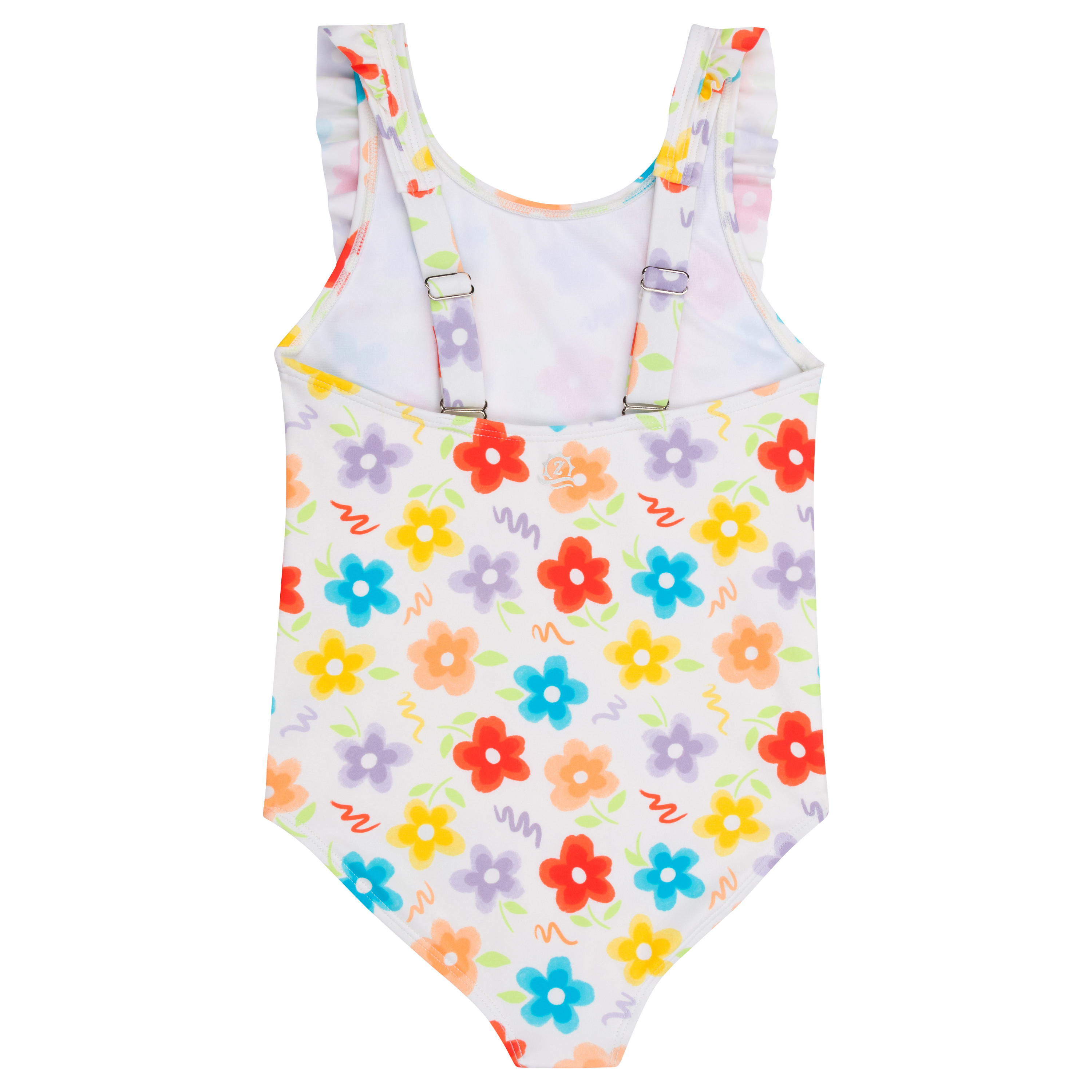 Girls Ruffle One-Piece Swimsuit | "Too Sweet" Blossom-SwimZip UPF 50+ Sun Protective Swimwear & UV Zipper Rash Guards-pos7