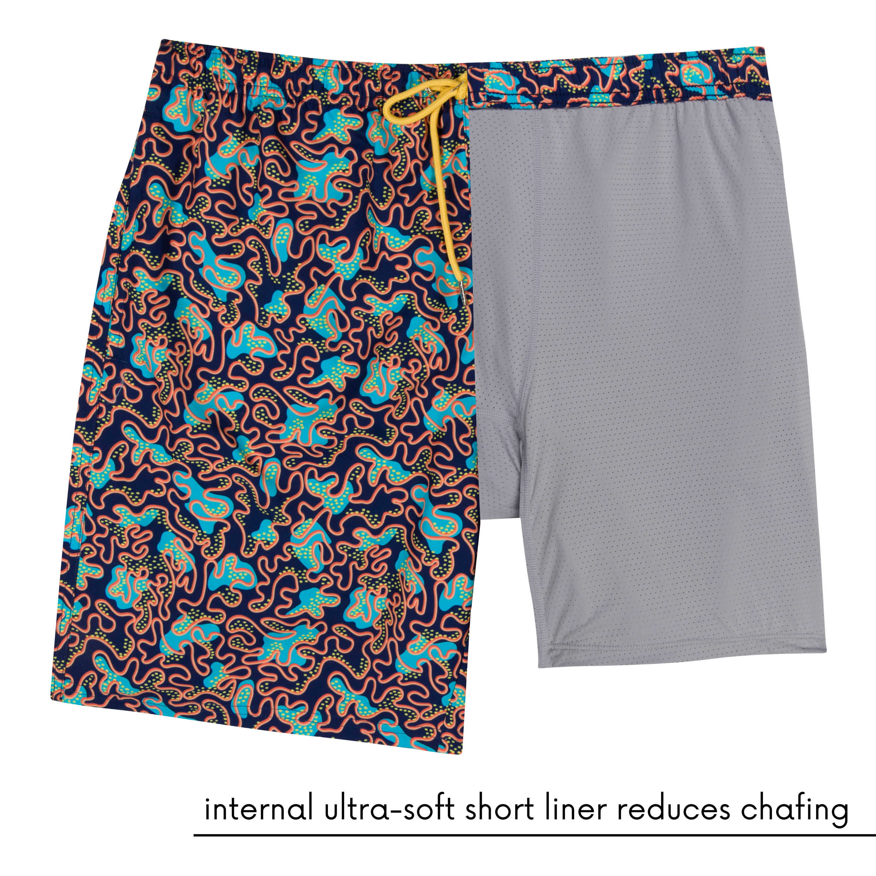 Men's 8" Swim Trunks Boxer Brief Liner | "Deep Dive"-SwimZip UPF 50+ Sun Protective Swimwear & UV Zipper Rash Guards-pos5