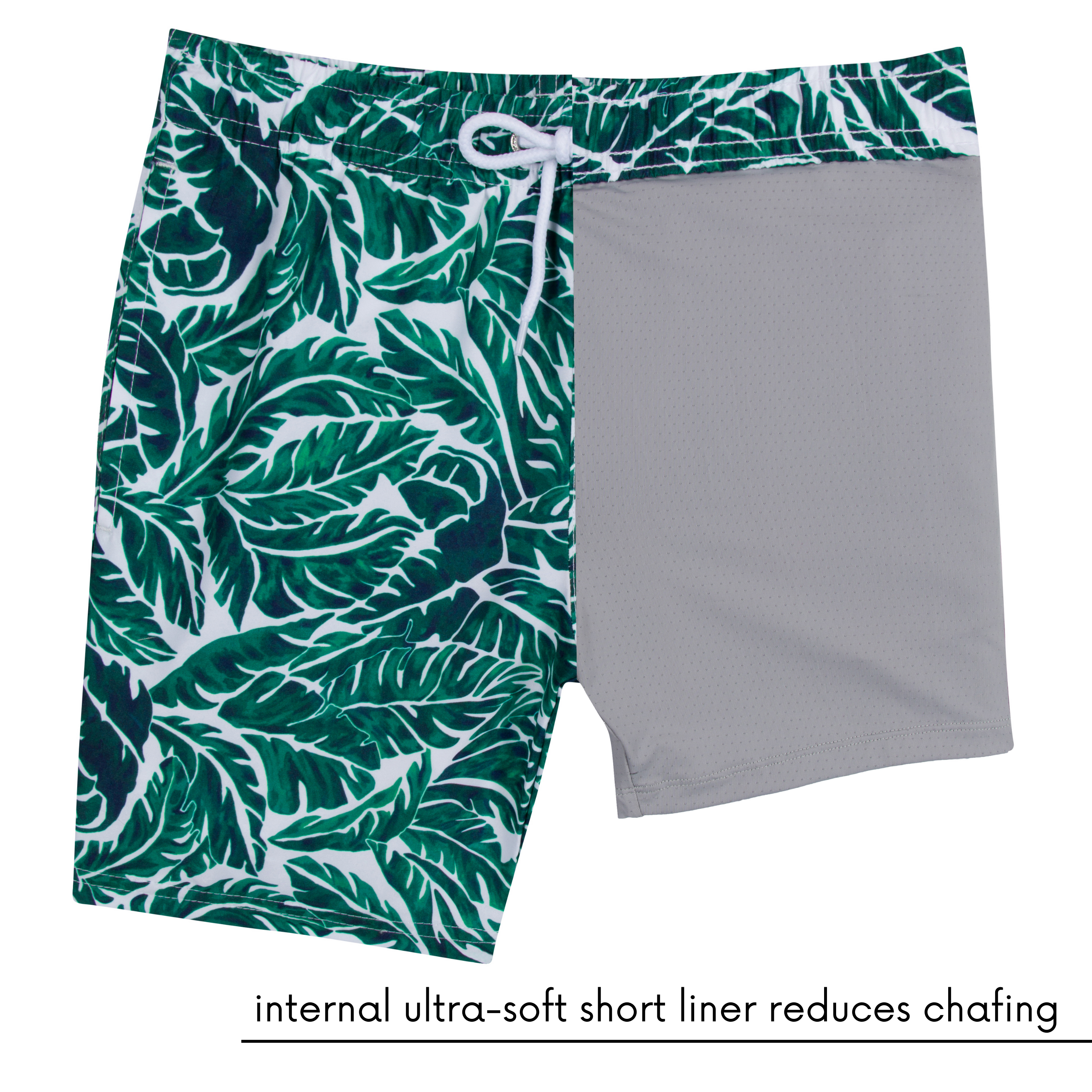 Boys Swim Trunks Boxer Brief Liner (sizes 6-14) | "Palm Leaf"-SwimZip UPF 50+ Sun Protective Swimwear & UV Zipper Rash Guards-pos7