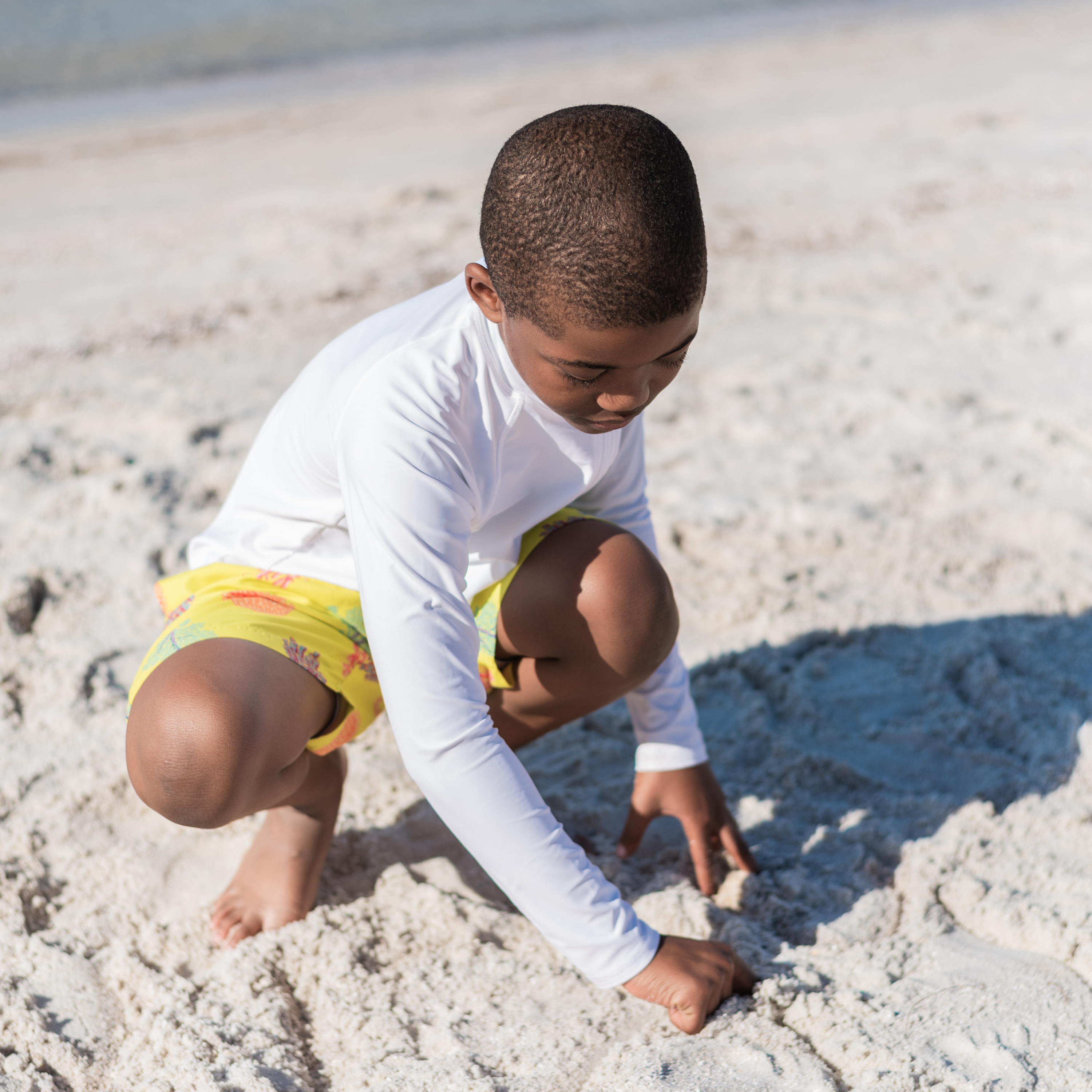 Boys Swim Trunks Boxer Brief Liner (sizes 6-14) | "Coral"-SwimZip UPF 50+ Sun Protective Swimwear & UV Zipper Rash Guards-pos9
