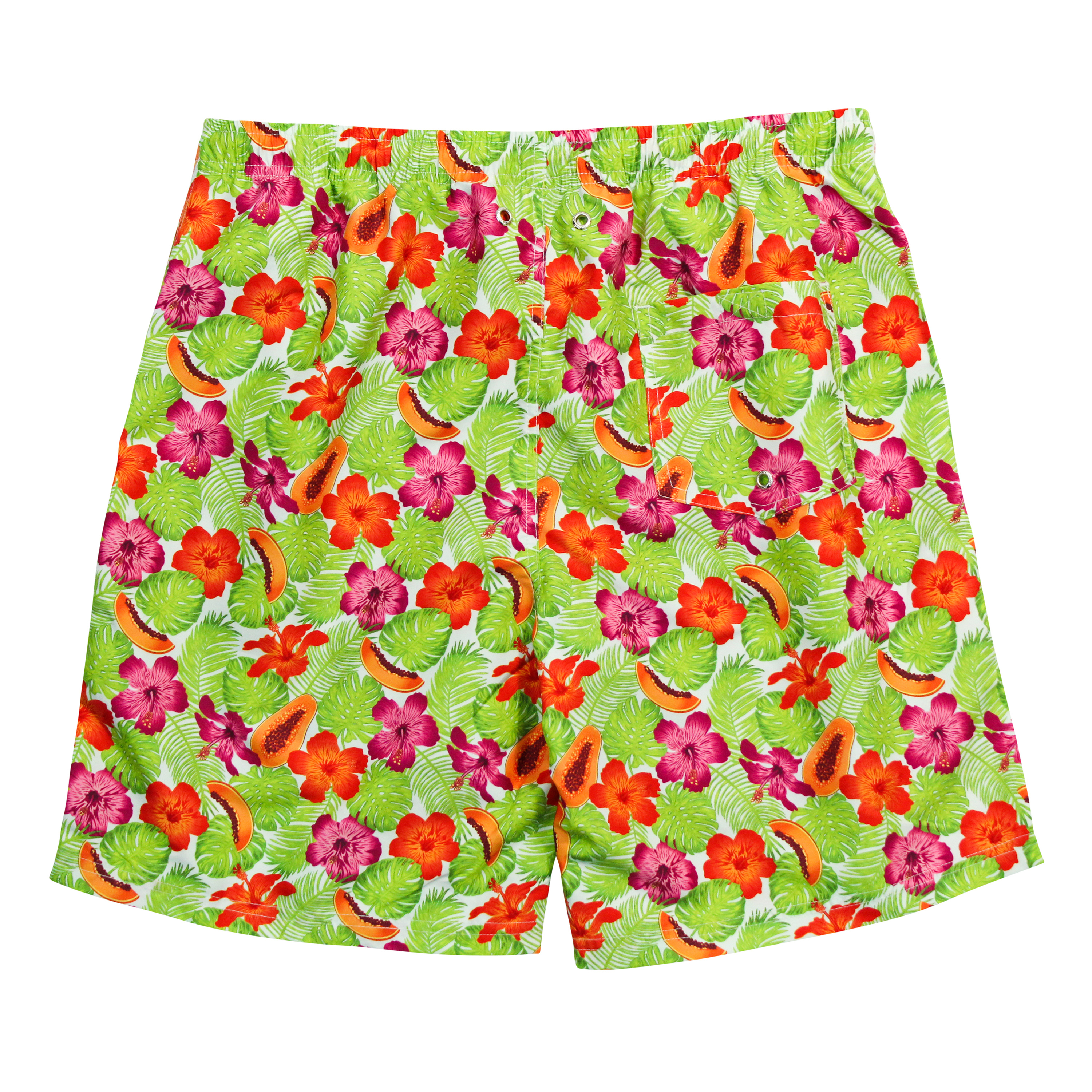 Men's 8" Swim Trunks Boxer Brief Liner | "Hibiscus"-SwimZip UPF 50+ Sun Protective Swimwear & UV Zipper Rash Guards-pos7