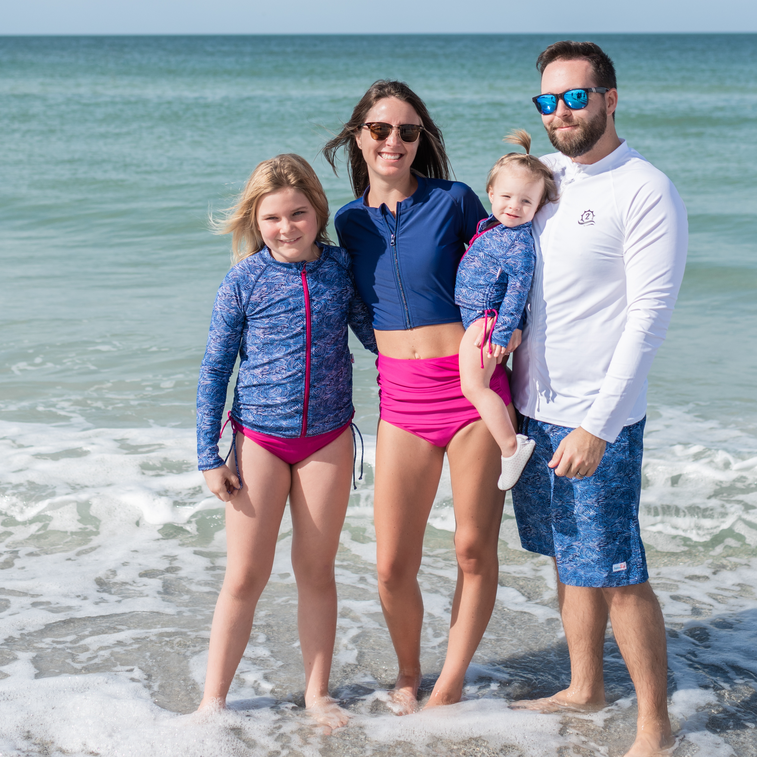 Men's 8" Swim Trunks Boxer Brief Liner | "Ocean Breeze"-SwimZip UPF 50+ Sun Protective Swimwear & UV Zipper Rash Guards-pos7