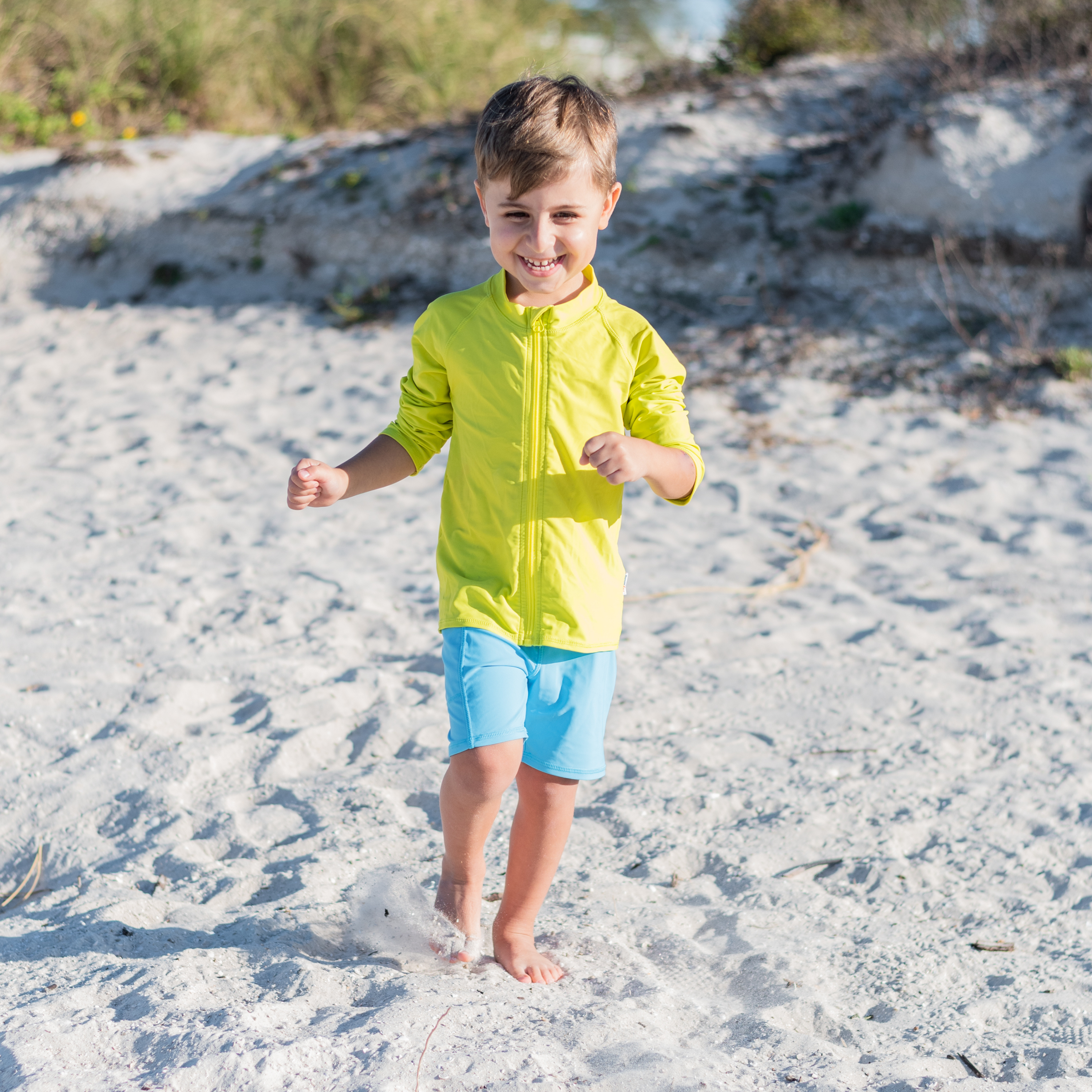 Kids Jammers Swim Shorts | "Aqua"-SwimZip UPF 50+ Sun Protective Swimwear & UV Zipper Rash Guards-pos7