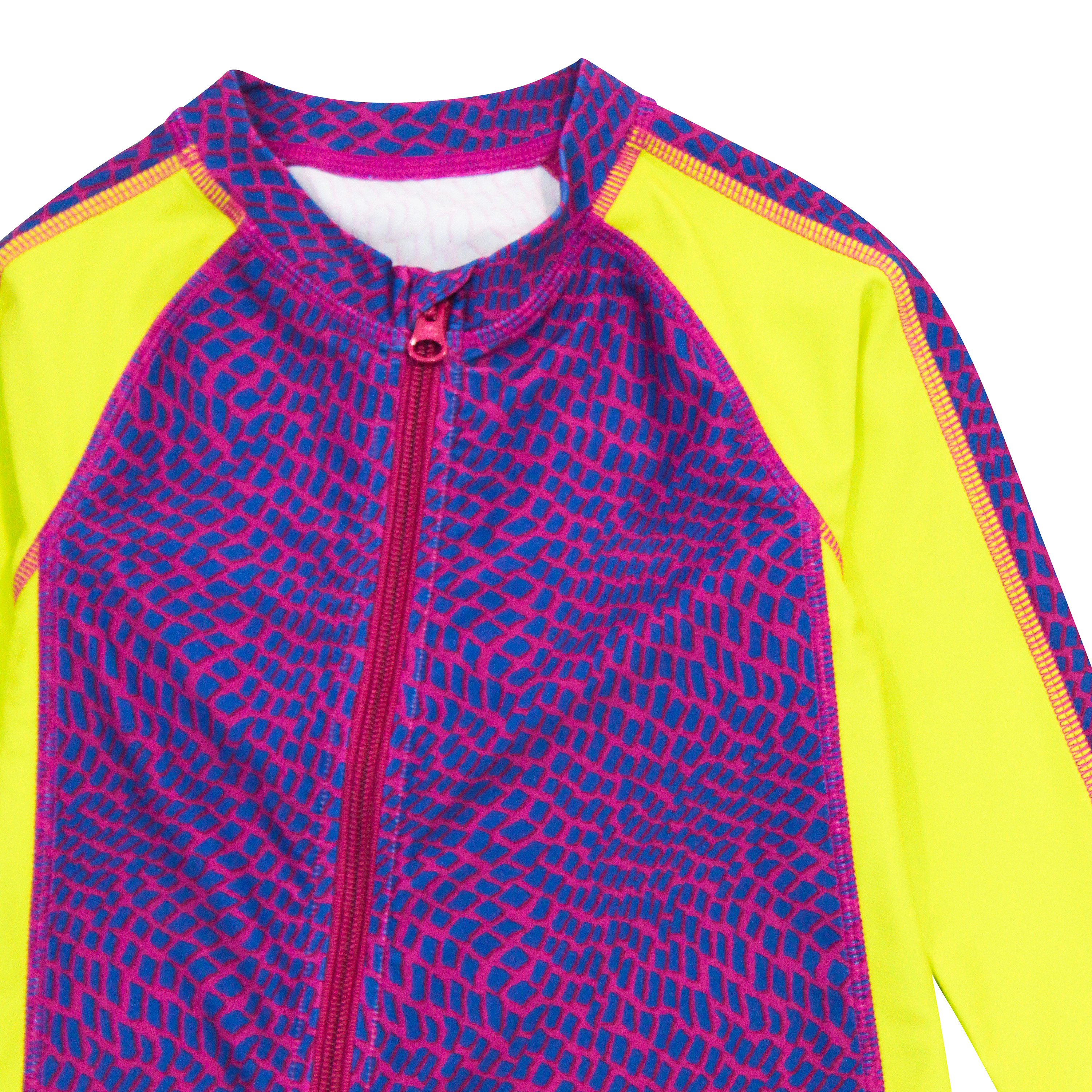 Sunsuit - Long Sleeve Romper Swimsuit | "In Disguise"-SwimZip UPF 50+ Sun Protective Swimwear & UV Zipper Rash Guards-pos7