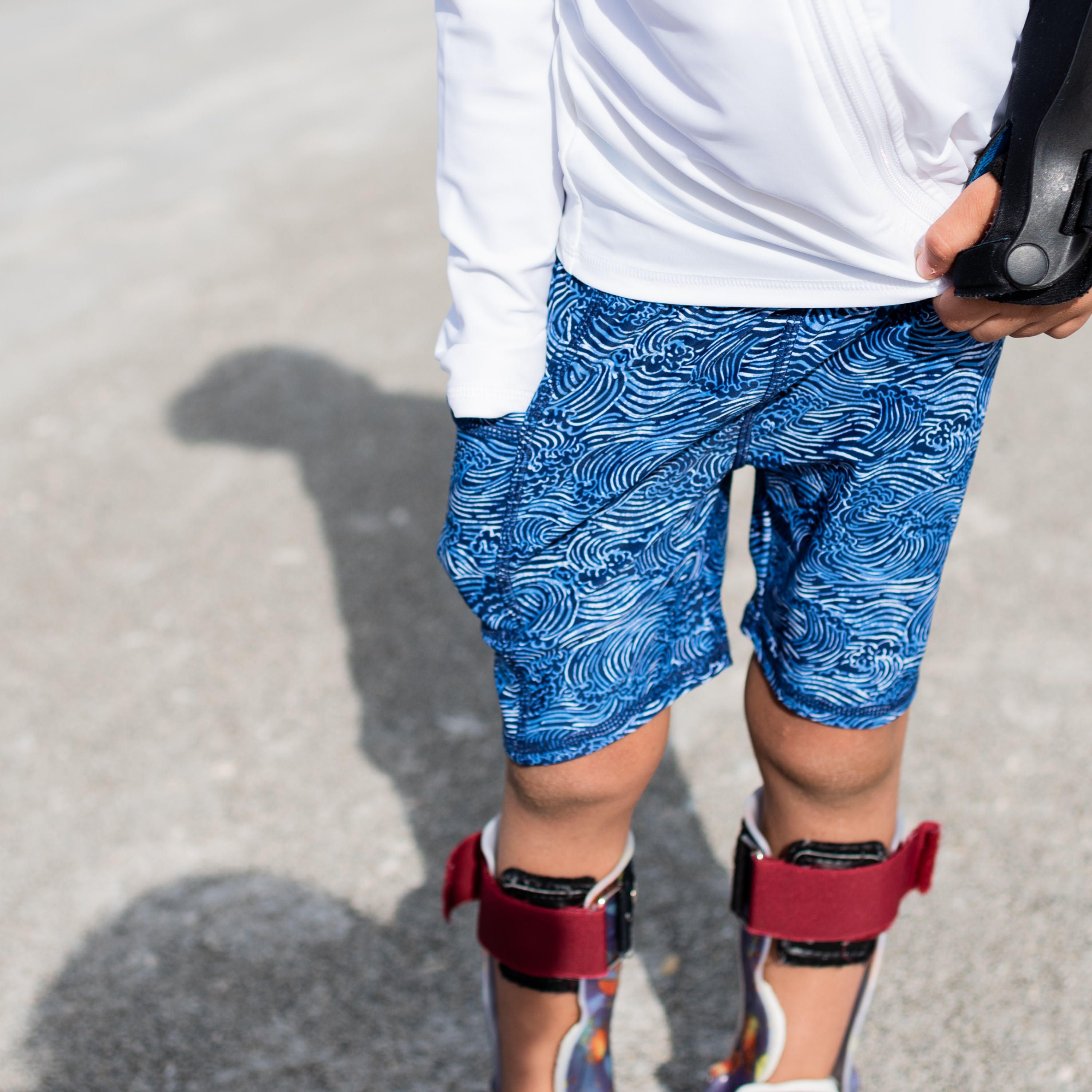 Kids Jammers Swim Shorts | "Ocean Breeze"-SwimZip UPF 50+ Sun Protective Swimwear & UV Zipper Rash Guards-pos3