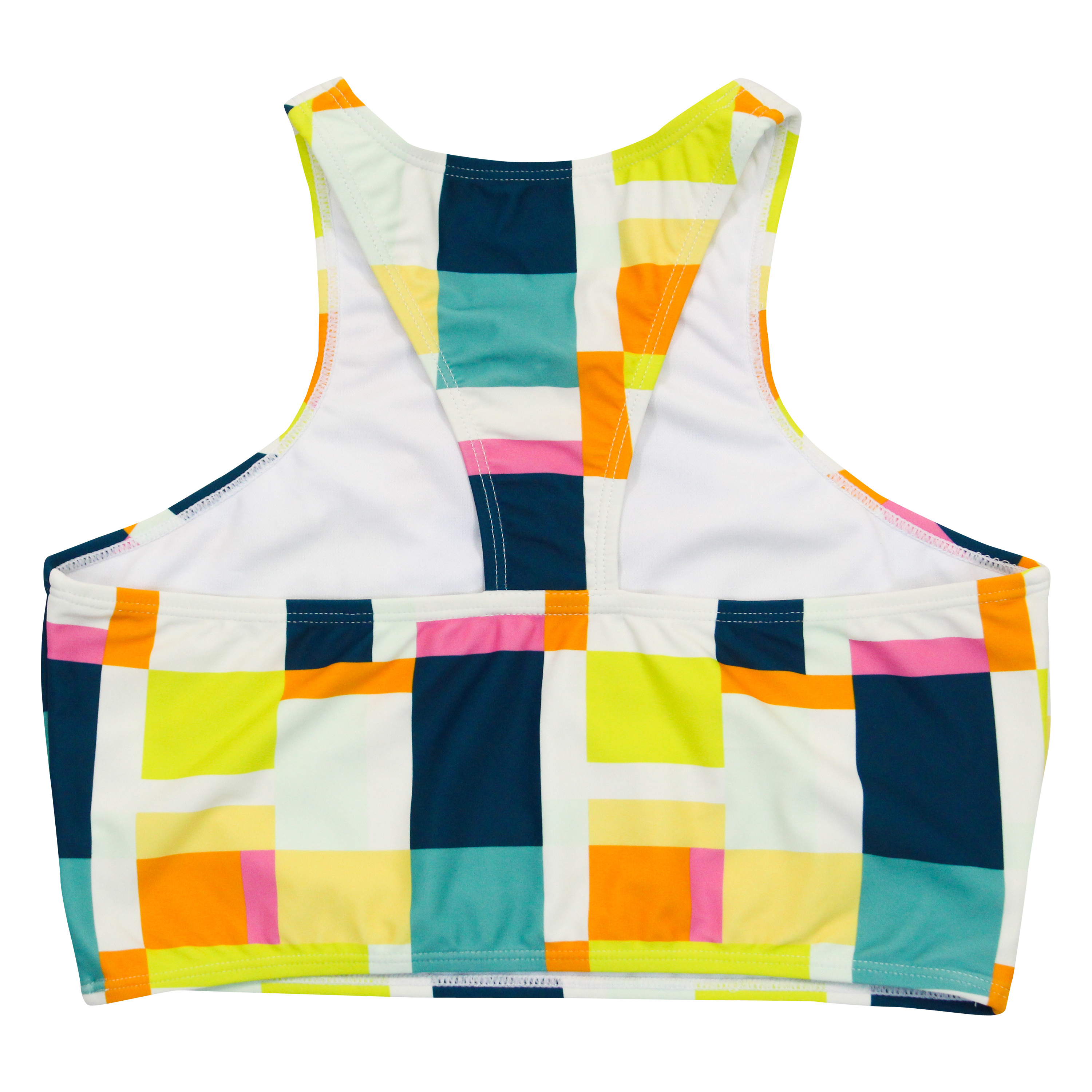Women's Halter Bikini Top | "Check It Out"-SwimZip UPF 50+ Sun Protective Swimwear & UV Zipper Rash Guards-pos7