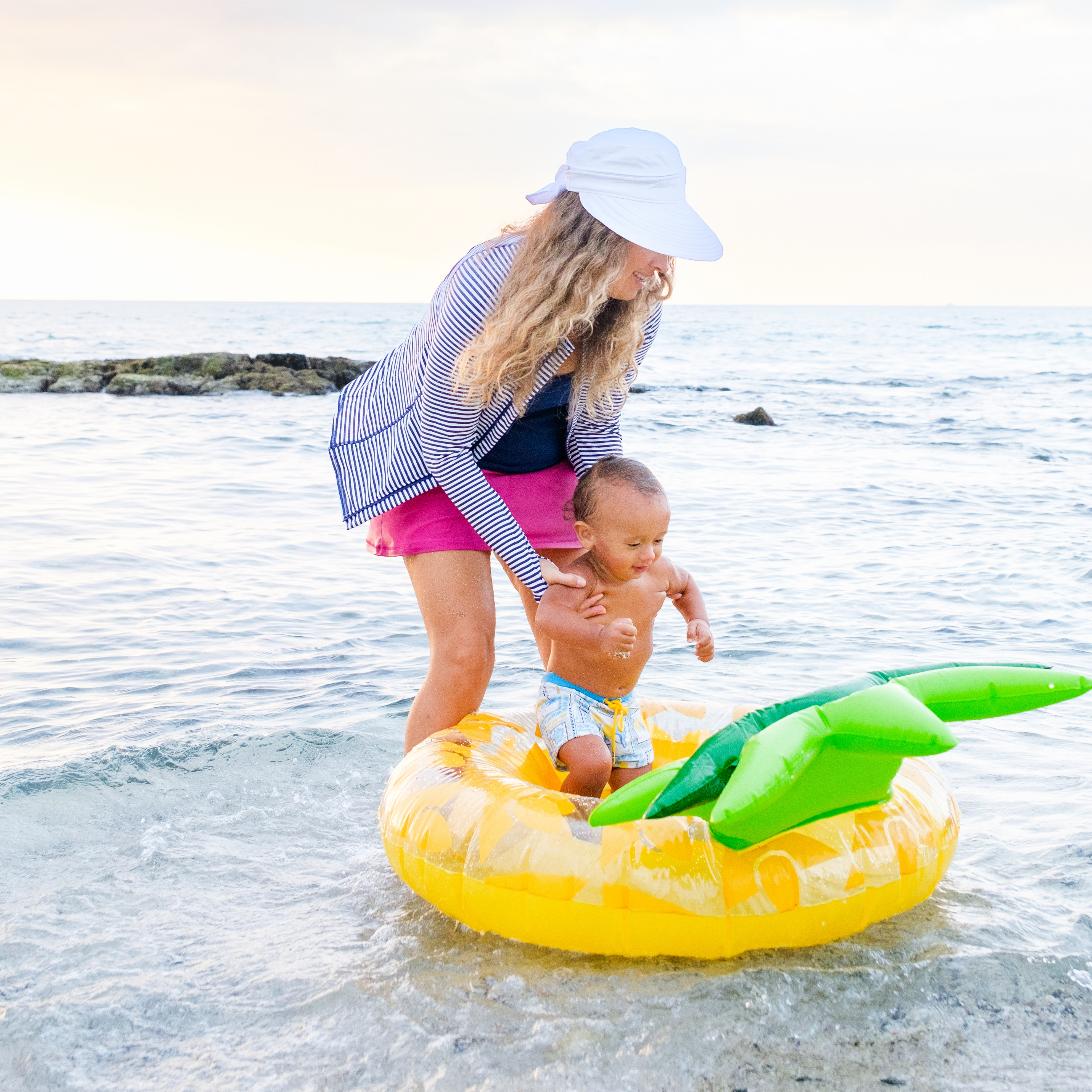 Women's Long Sleeve Rash Guard with Pockets | "Stunner"-SwimZip UPF 50+ Sun Protective Swimwear & UV Zipper Rash Guards-pos7