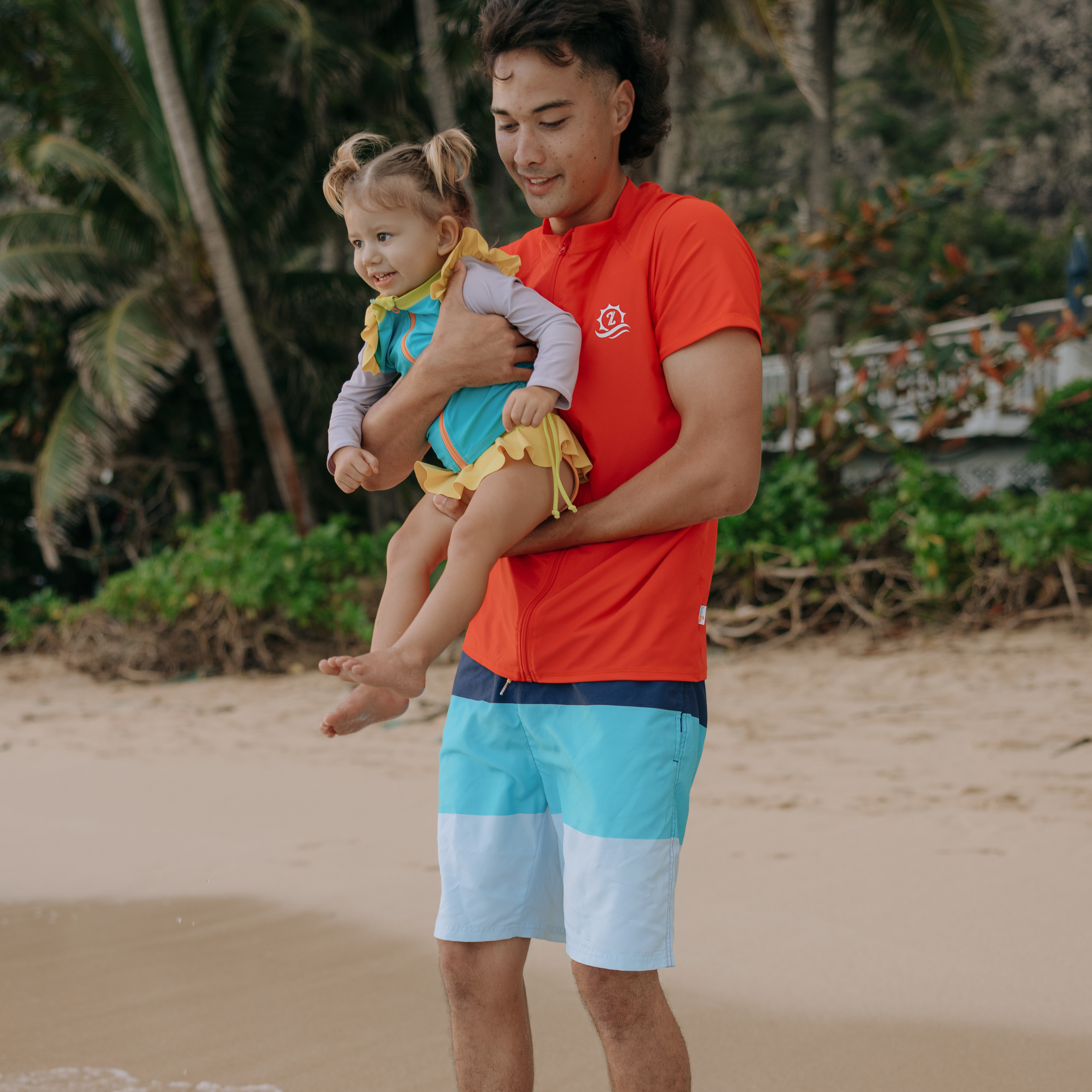 Men's 8" Swim Trunks Boxer Brief Liner | "Color Pop"-SwimZip UPF 50+ Sun Protective Swimwear & UV Zipper Rash Guards-pos8