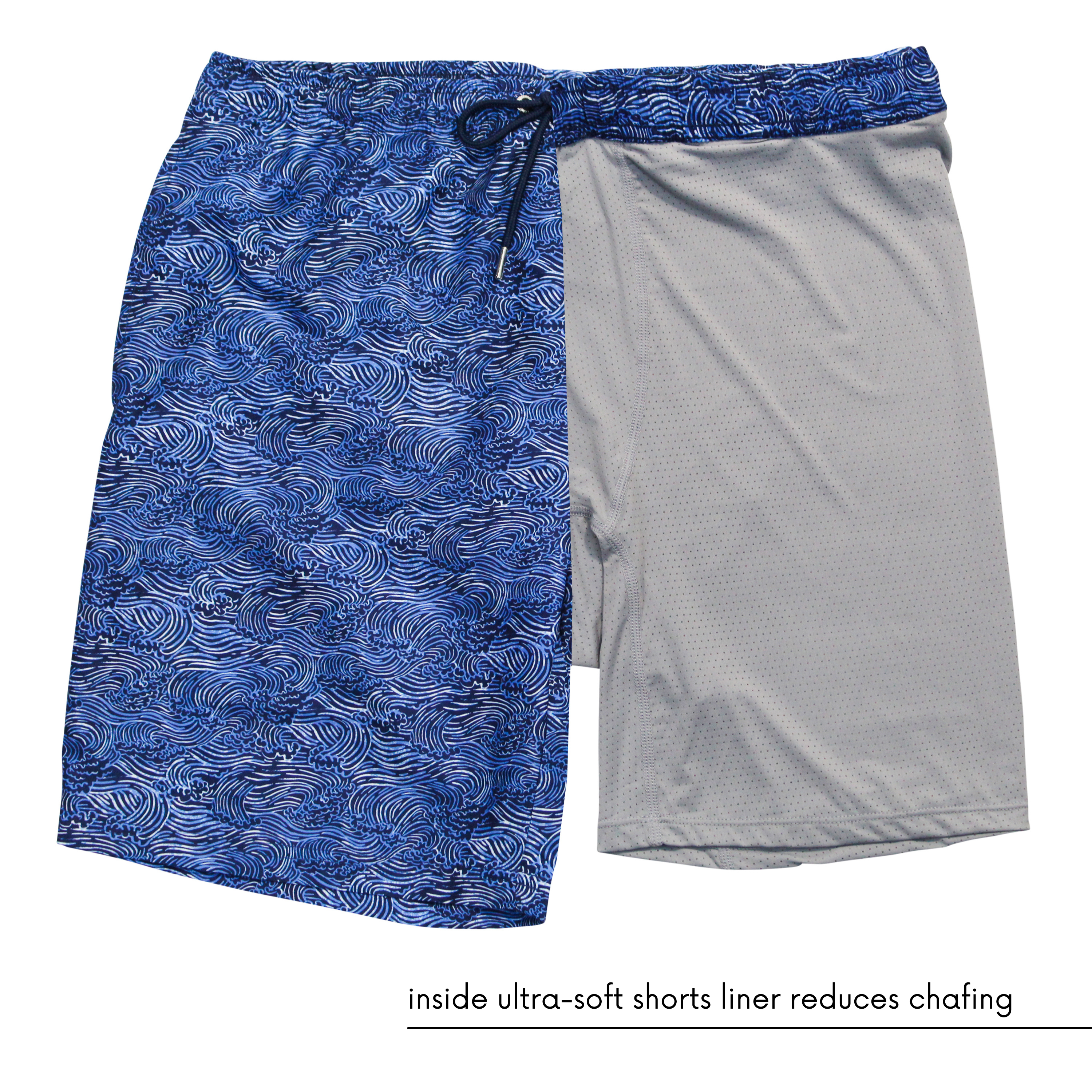 Men's 8" Swim Trunks Boxer Brief Liner | "Ocean Breeze"-SwimZip UPF 50+ Sun Protective Swimwear & UV Zipper Rash Guards-pos9