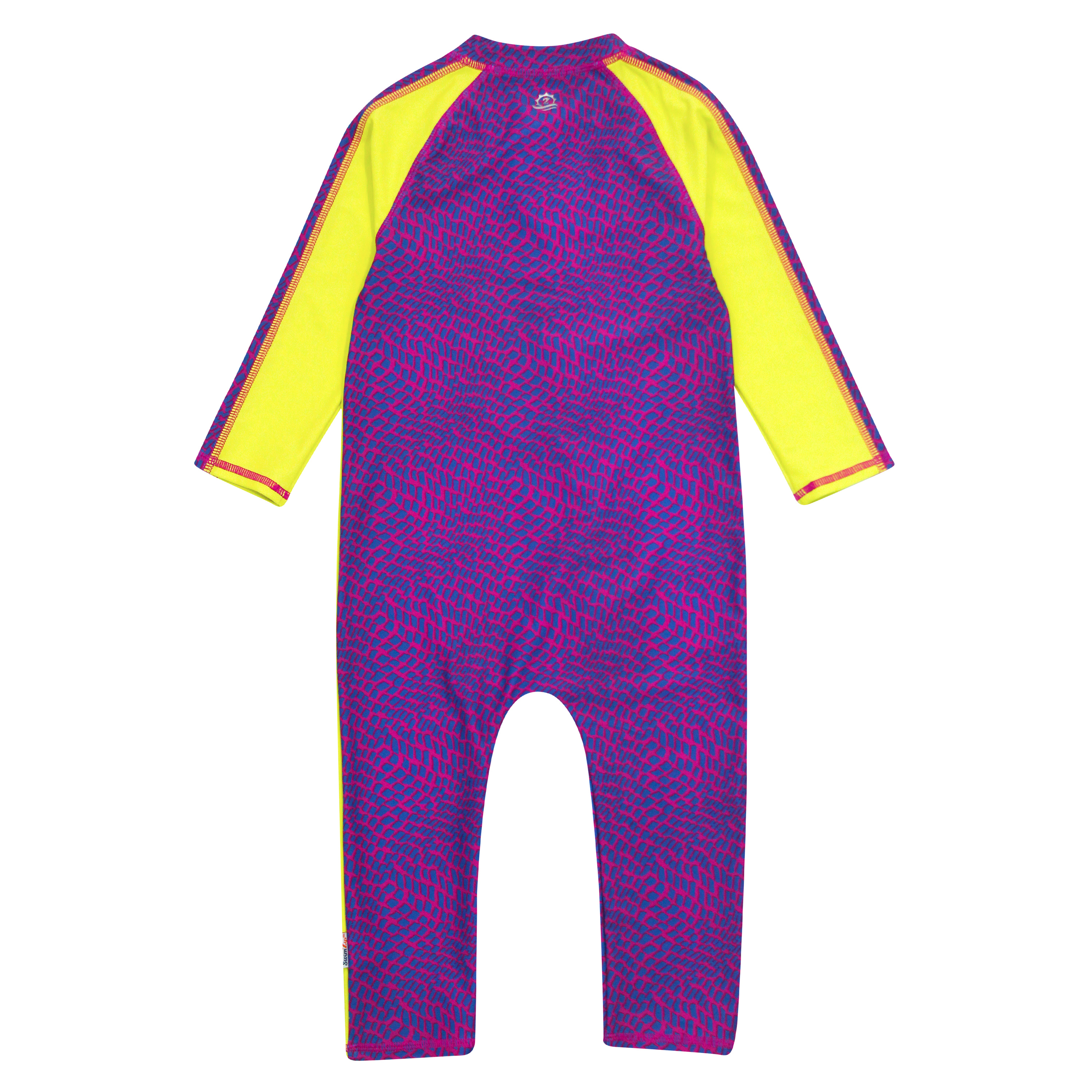 Sunsuit - Long Sleeve Romper Swimsuit | "In Disguise"-SwimZip UPF 50+ Sun Protective Swimwear & UV Zipper Rash Guards-pos8