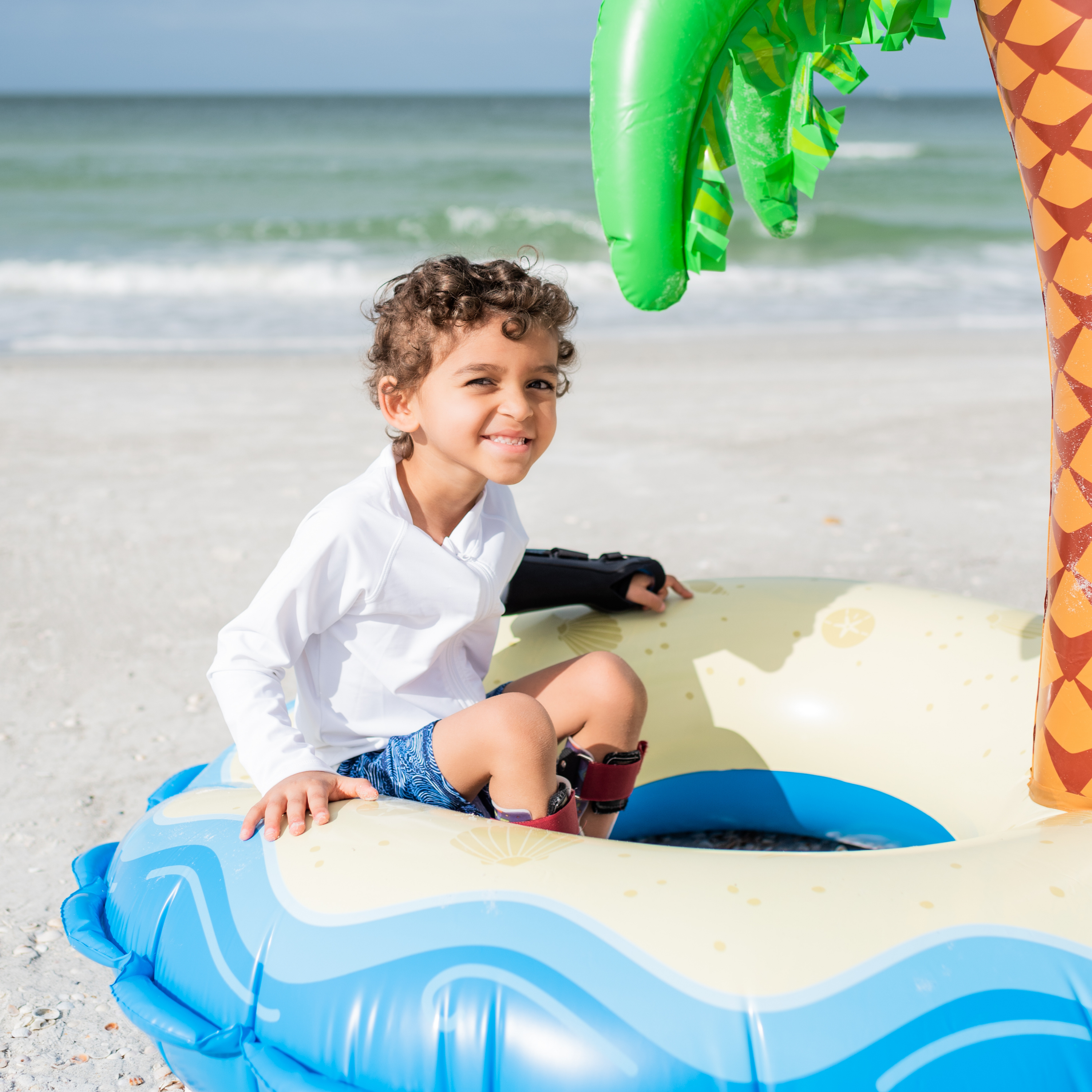 Kids Jammers Swim Shorts | "Ocean Breeze"-SwimZip UPF 50+ Sun Protective Swimwear & UV Zipper Rash Guards-pos8