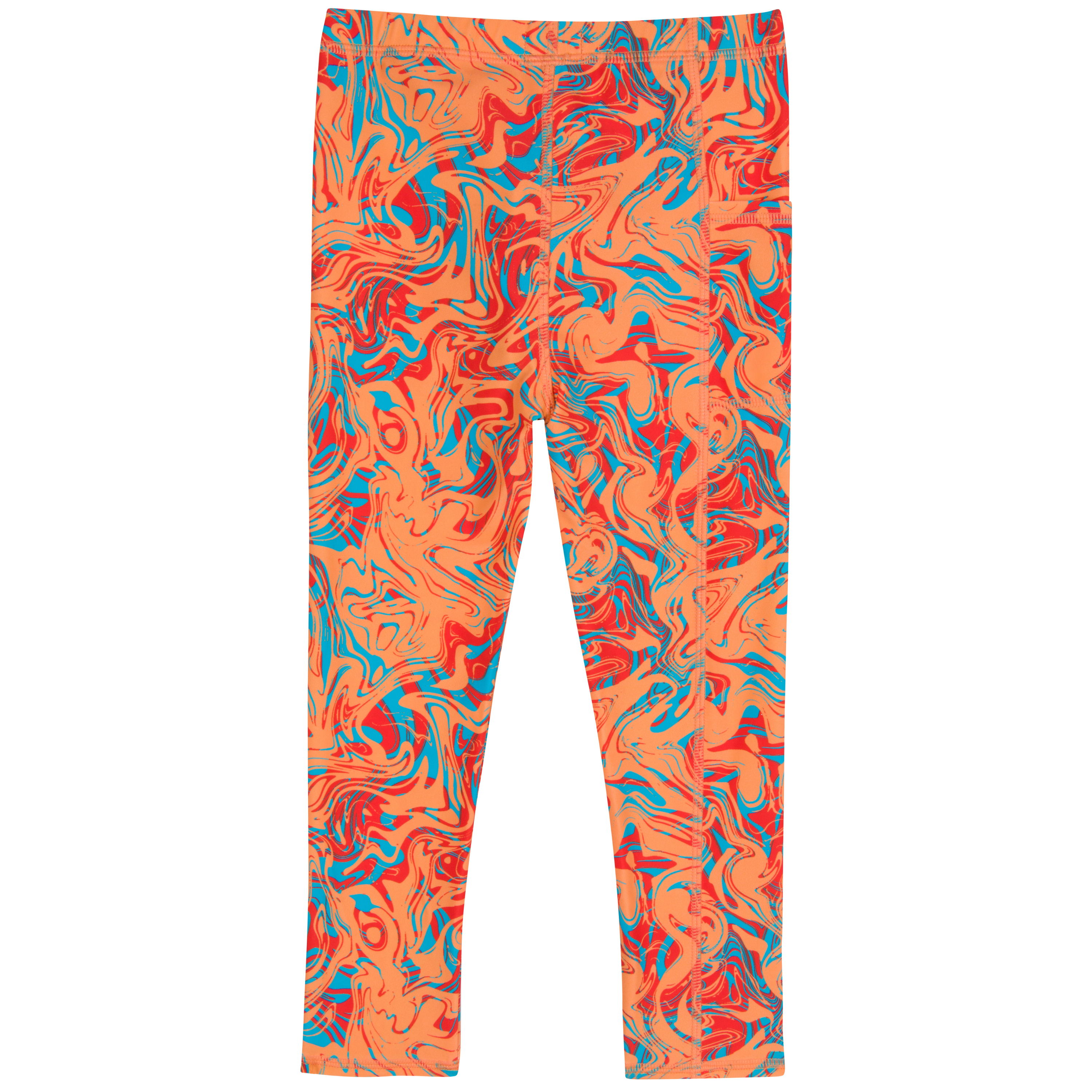 Kids Swim Pants | "Swirl"-SwimZip UPF 50+ Sun Protective Swimwear & UV Zipper Rash Guards-pos8