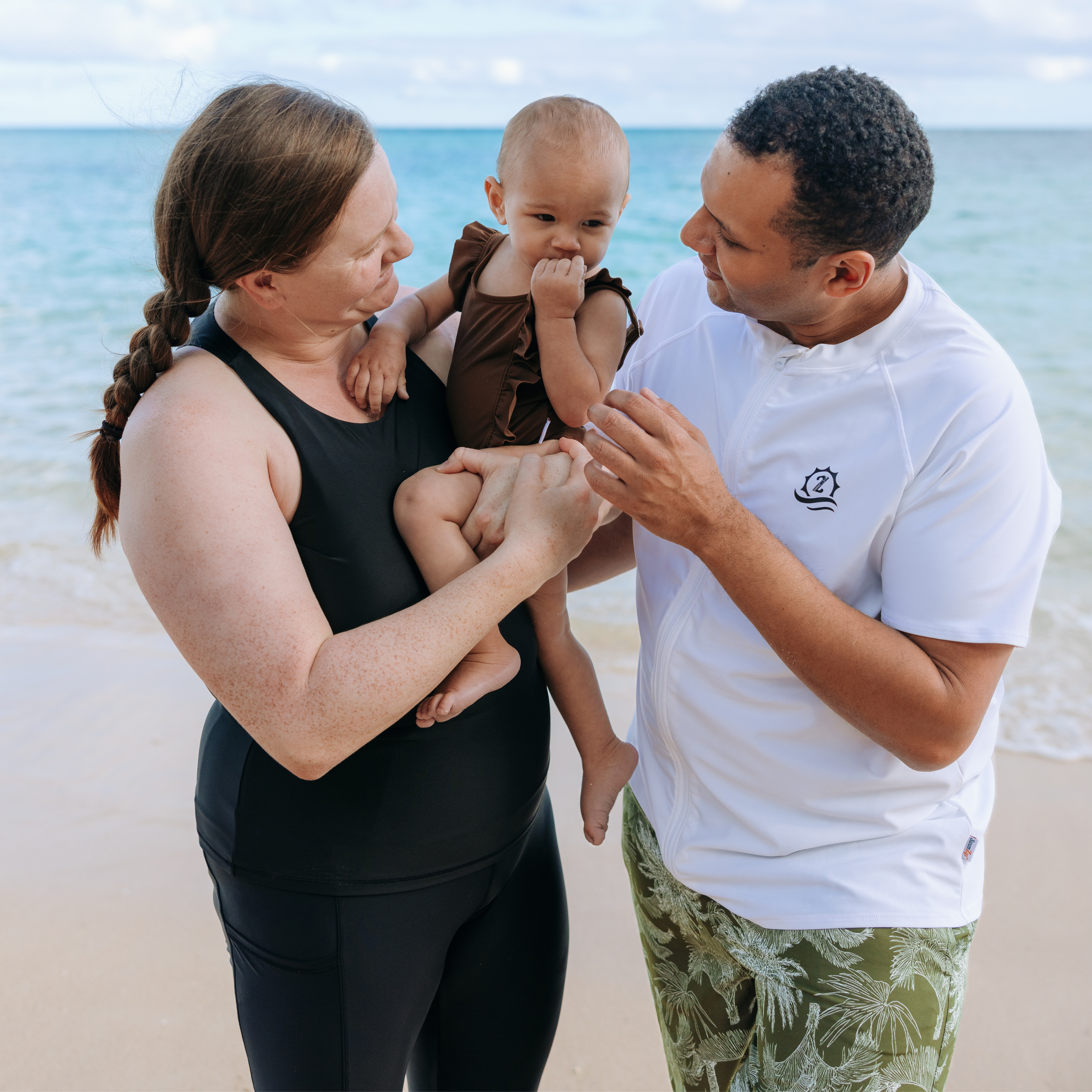 Men's 8" Swim Trunks Boxer Brief Liner | "Hawaiian Rainforest"-SwimZip UPF 50+ Sun Protective Swimwear & UV Zipper Rash Guards-pos9