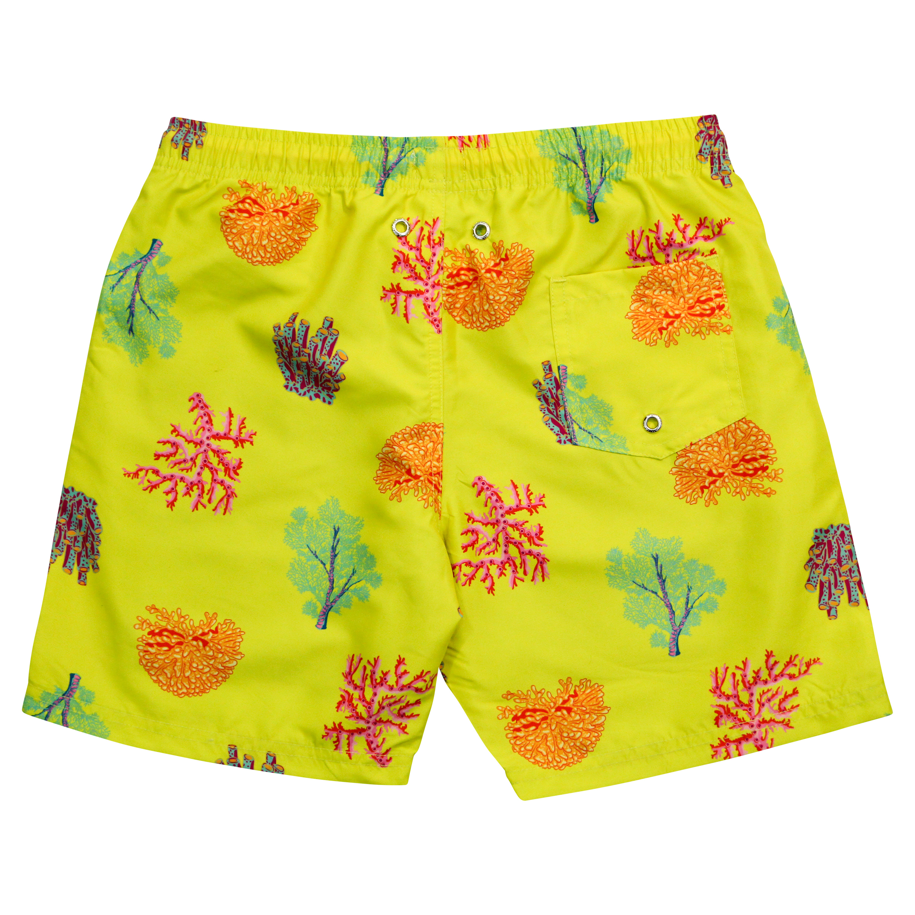 Boys Swim Trunks Boxer Brief Liner (sizes 6-14) | "Coral"-12-14-Coral-SwimZip UPF 50+ Sun Protective Swimwear & UV Zipper Rash Guards-pos10