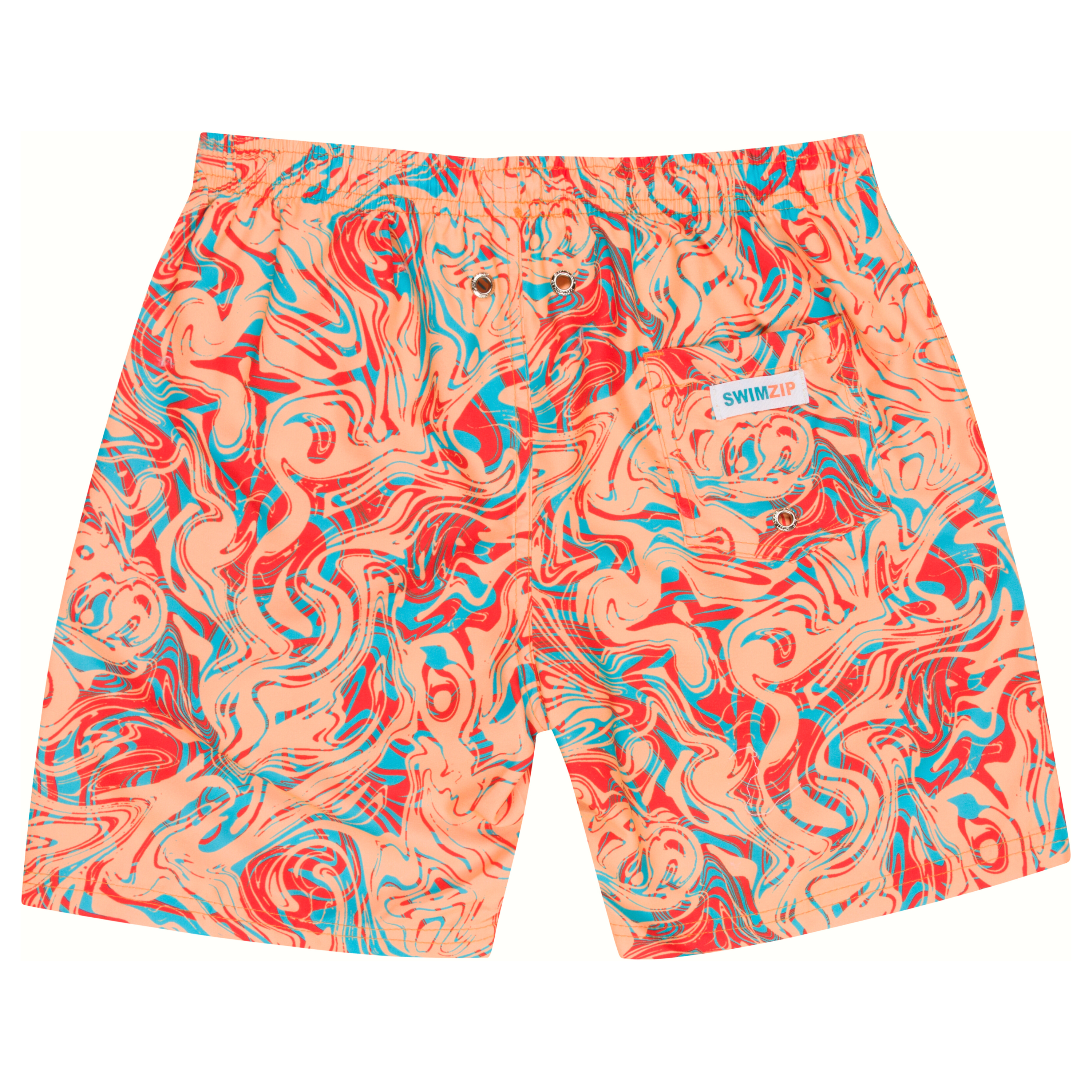 Boys Swim Trunks Boxer Brief Liner (sizes 6-14) | "Swirl"-SwimZip UPF 50+ Sun Protective Swimwear & UV Zipper Rash Guards-pos9