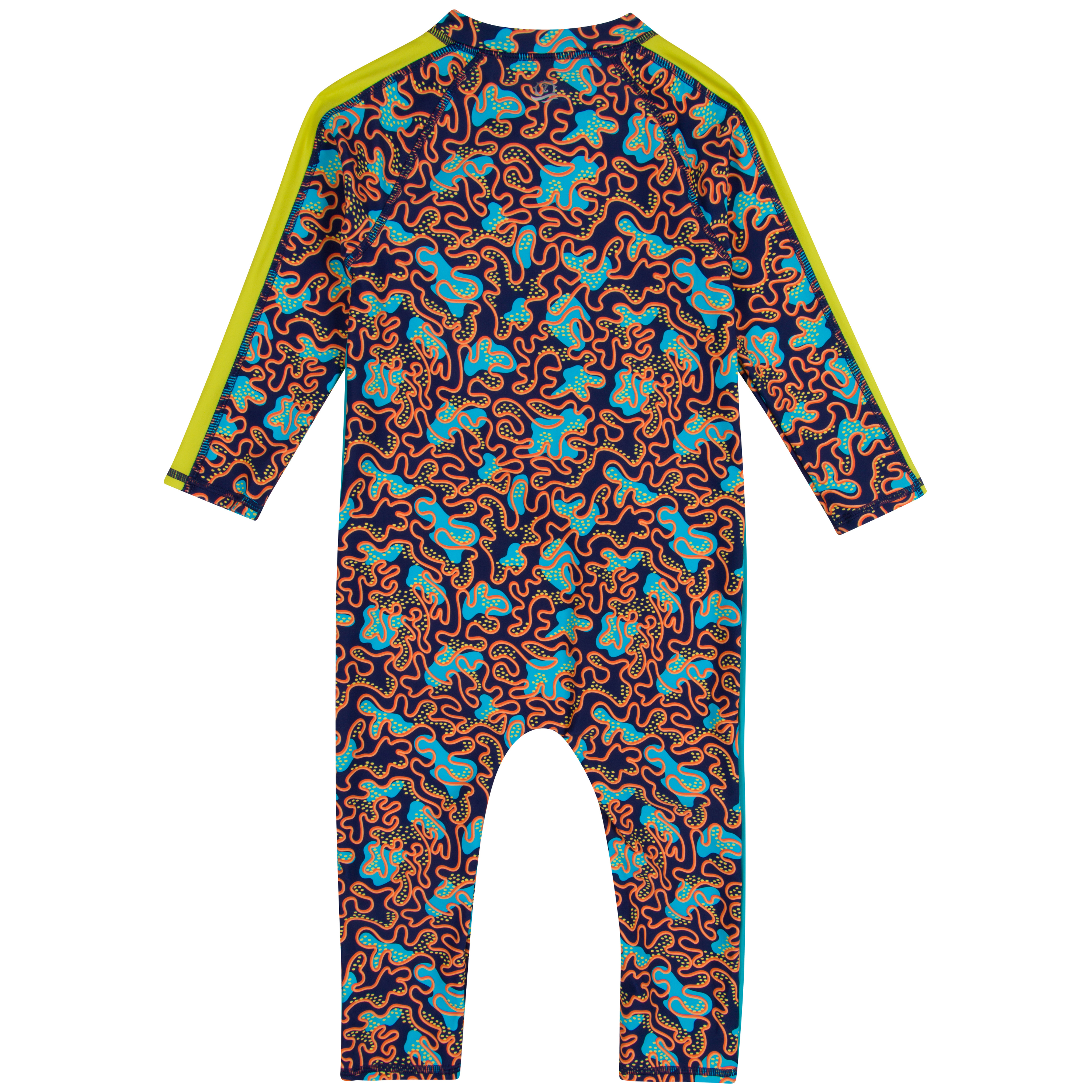 Sunsuit - Long Sleeve Romper Swimsuit | "Deep Dive"-SwimZip UPF 50+ Sun Protective Swimwear & UV Zipper Rash Guards-pos10
