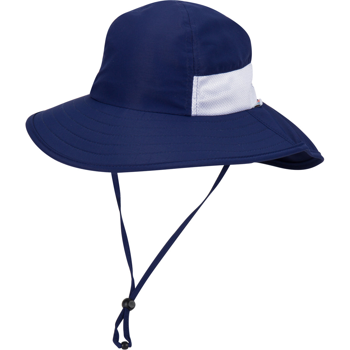 Kids Wide Brim + Flap Neck Sun Protective Adventure Hat - Navy-0-6 Month-Navy-SwimZip UPF 50+ Sun Protective Swimwear & UV Zipper Rash Guards-pos1
