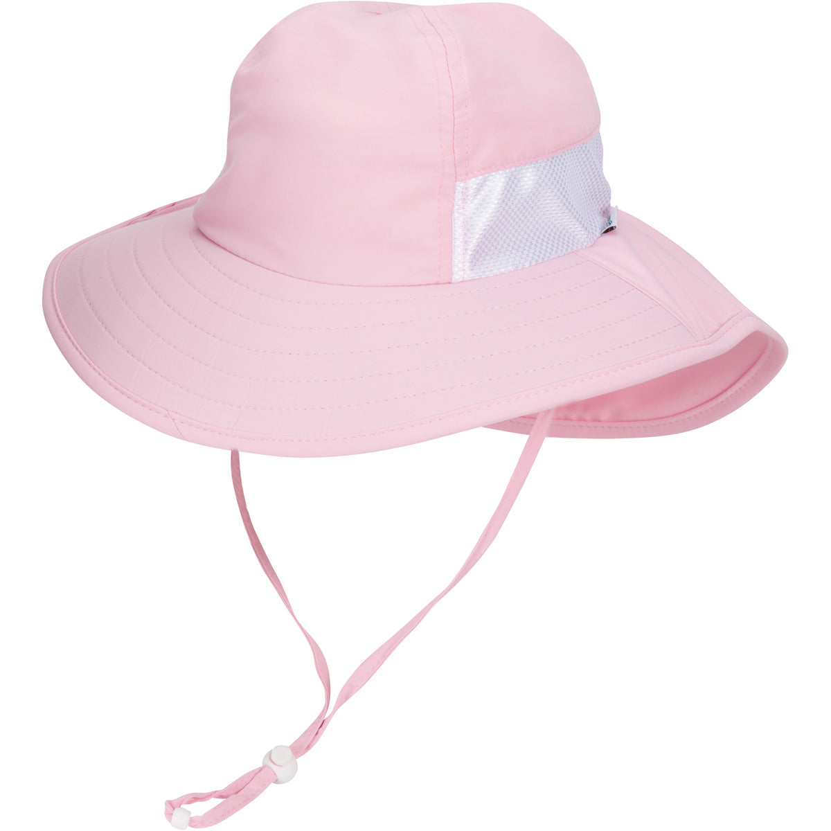 Kids Wide Brim + Flap Neck Sun Protective Adventure Hat - Pink-SwimZip UPF 50+ Sun Protective Swimwear & UV Zipper Rash Guards-pos1