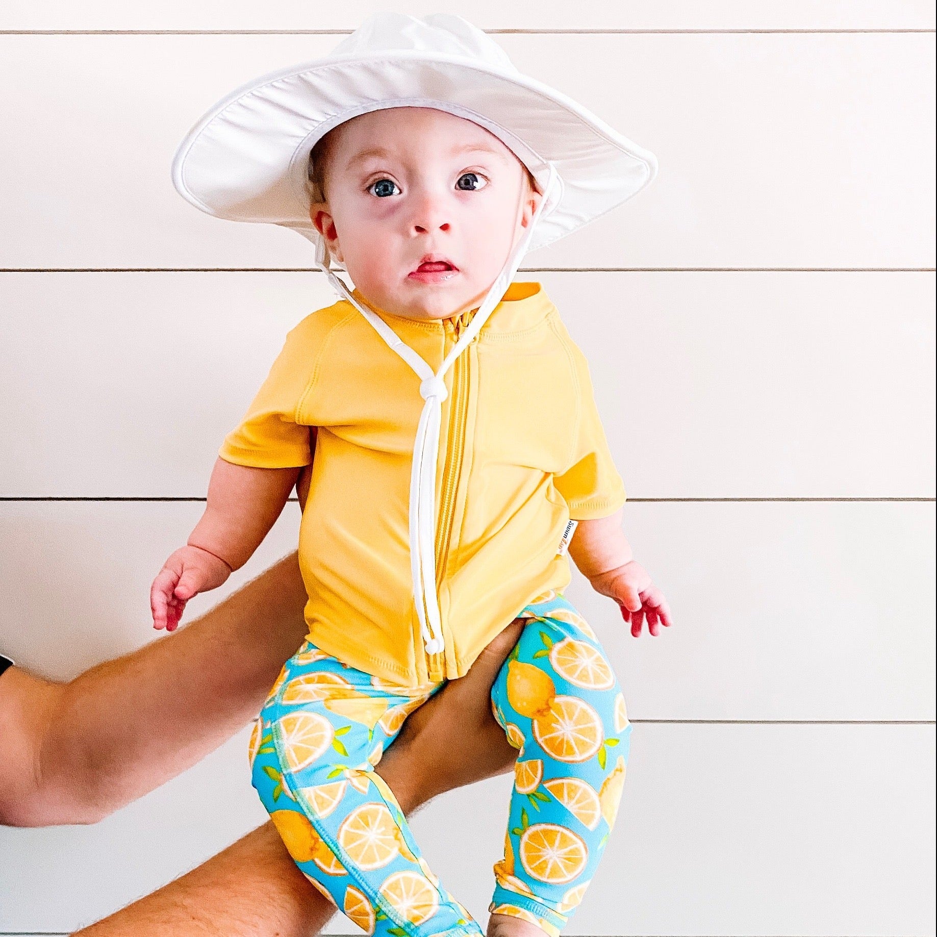 Kids Short Sleeve Zipper Rash Guard Swim Shirt | “Yellow”-SwimZip UPF 50+ Sun Protective Swimwear & UV Zipper Rash Guards-pos9