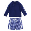 Navy Gingham